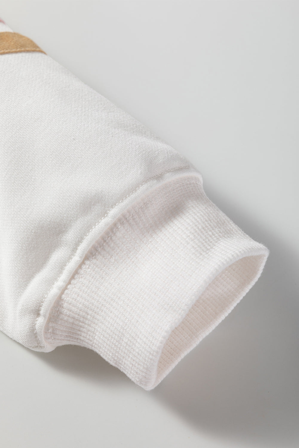 Beige Striped Drop Shoulder Round Neck Pullover and Jogger Pants Active Outfit-Two Piece Sets/Pant Sets-[Adult]-[Female]-2022 Online Blue Zone Planet