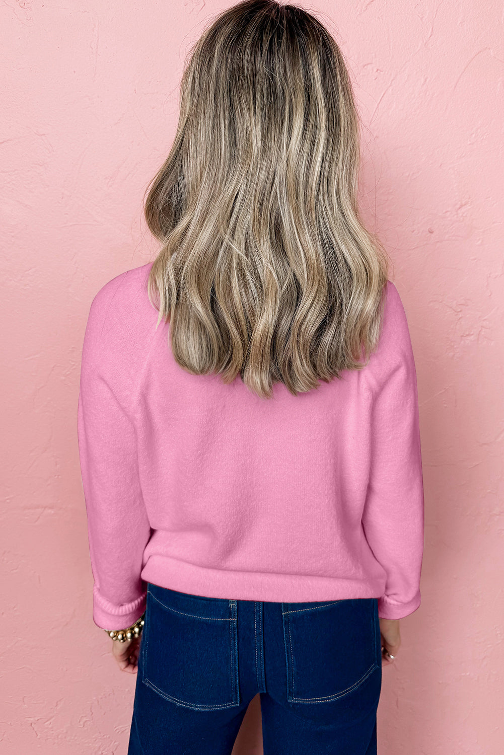 Blackish Green Merry Letter Pattern Christmas Raglan Sleeve Sweater-TOPS / DRESSES-[Adult]-[Female]-2022 Online Blue Zone Planet