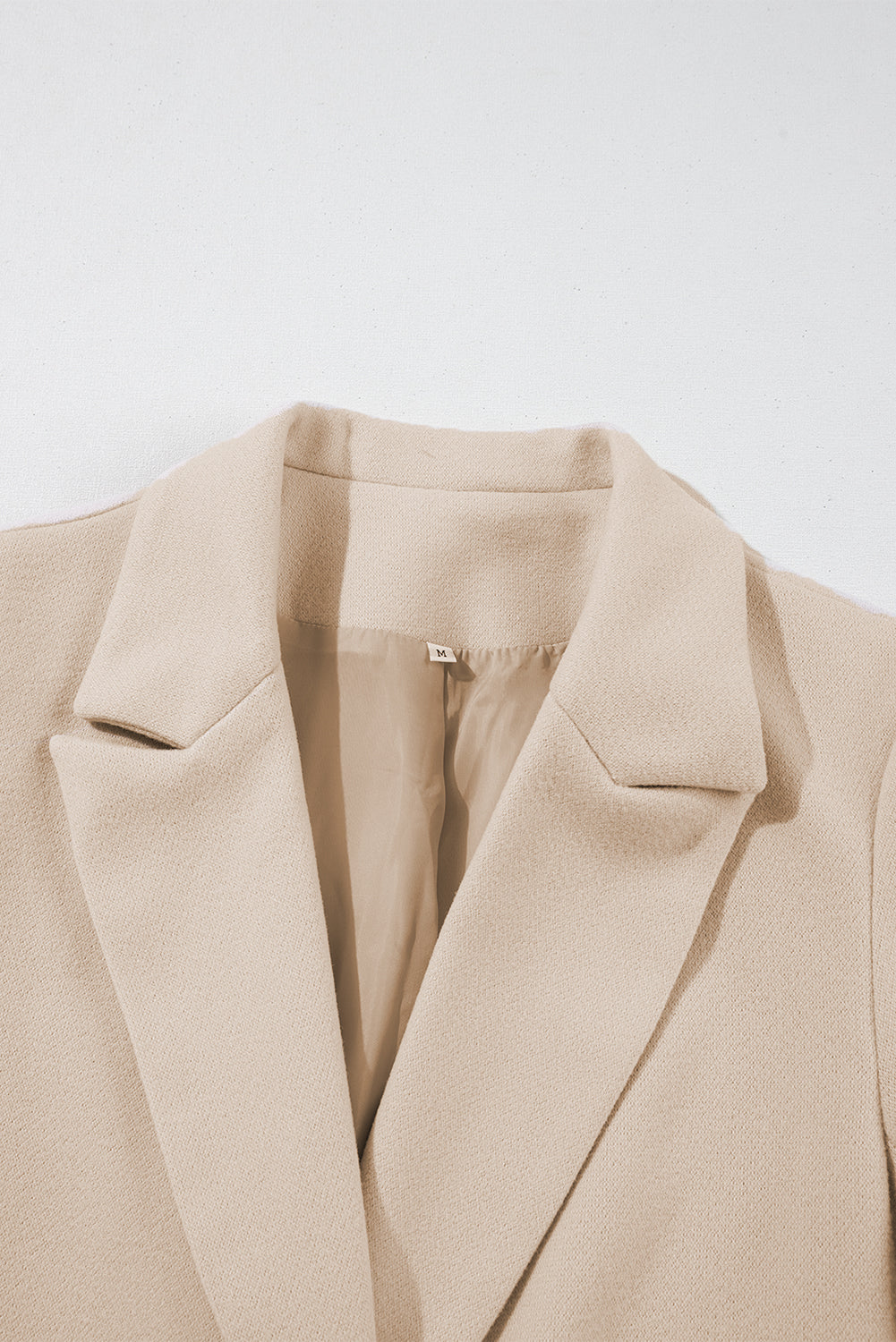Dark Khaki Single Breasted Lapel Collar Flap Pocketed Overcoat-Outerwear/Coats-[Adult]-[Female]-2022 Online Blue Zone Planet