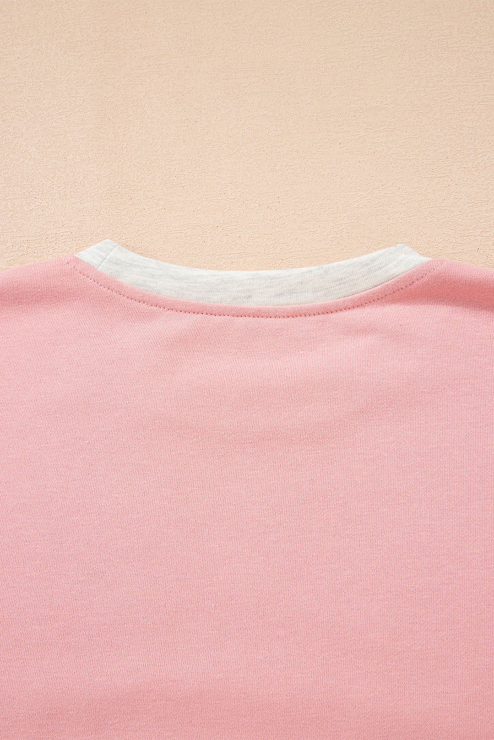 Chestnut 2pcs Color Block Pullover Loose Pant Set-Two Piece Sets/Pant Sets-[Adult]-[Female]-2022 Online Blue Zone Planet