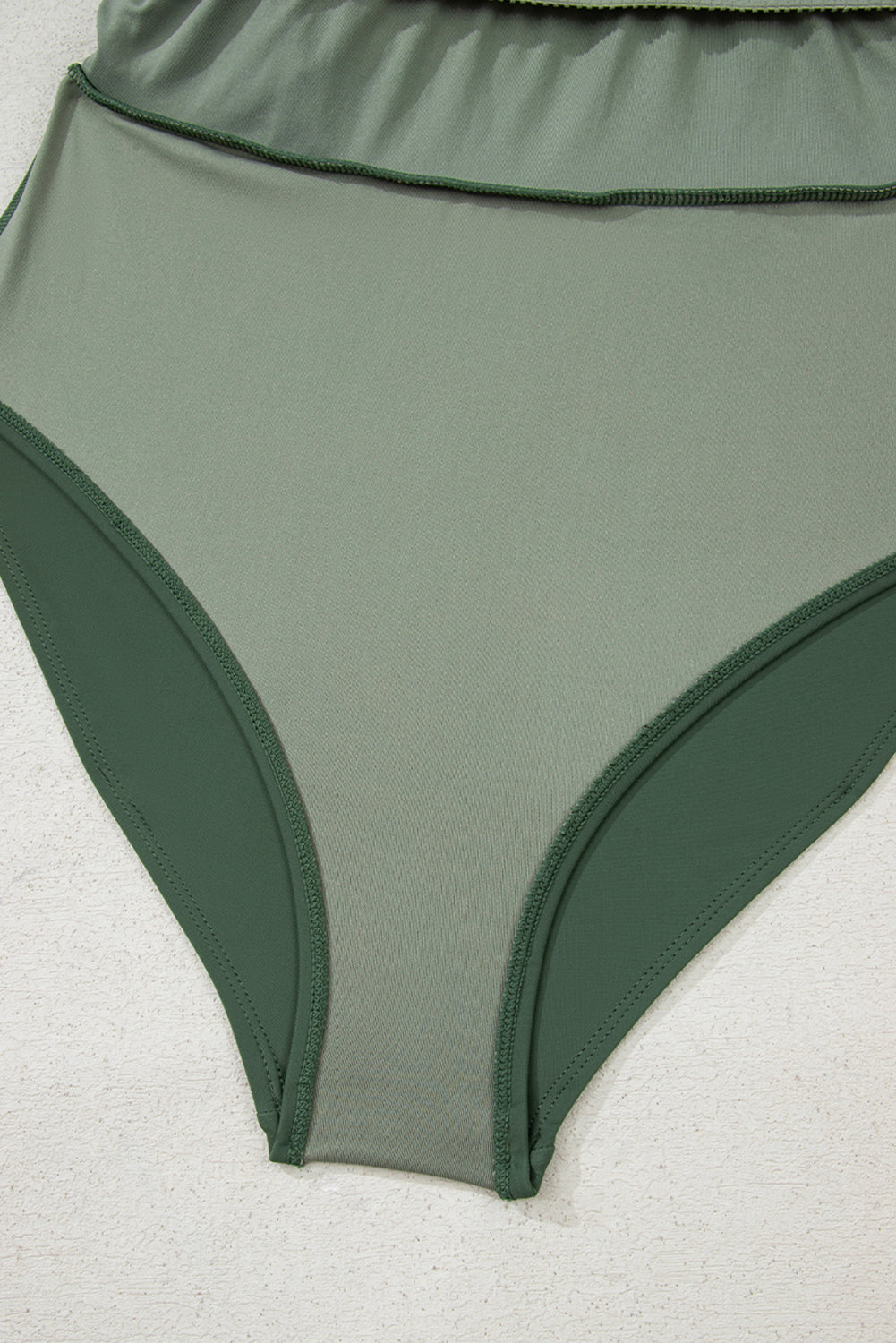 Mist Green Side Tied Waist Square Neck Adjustable Straps A-line One Piece Swim Dress-TOPS / DRESSES-[Adult]-[Female]-2022 Online Blue Zone Planet