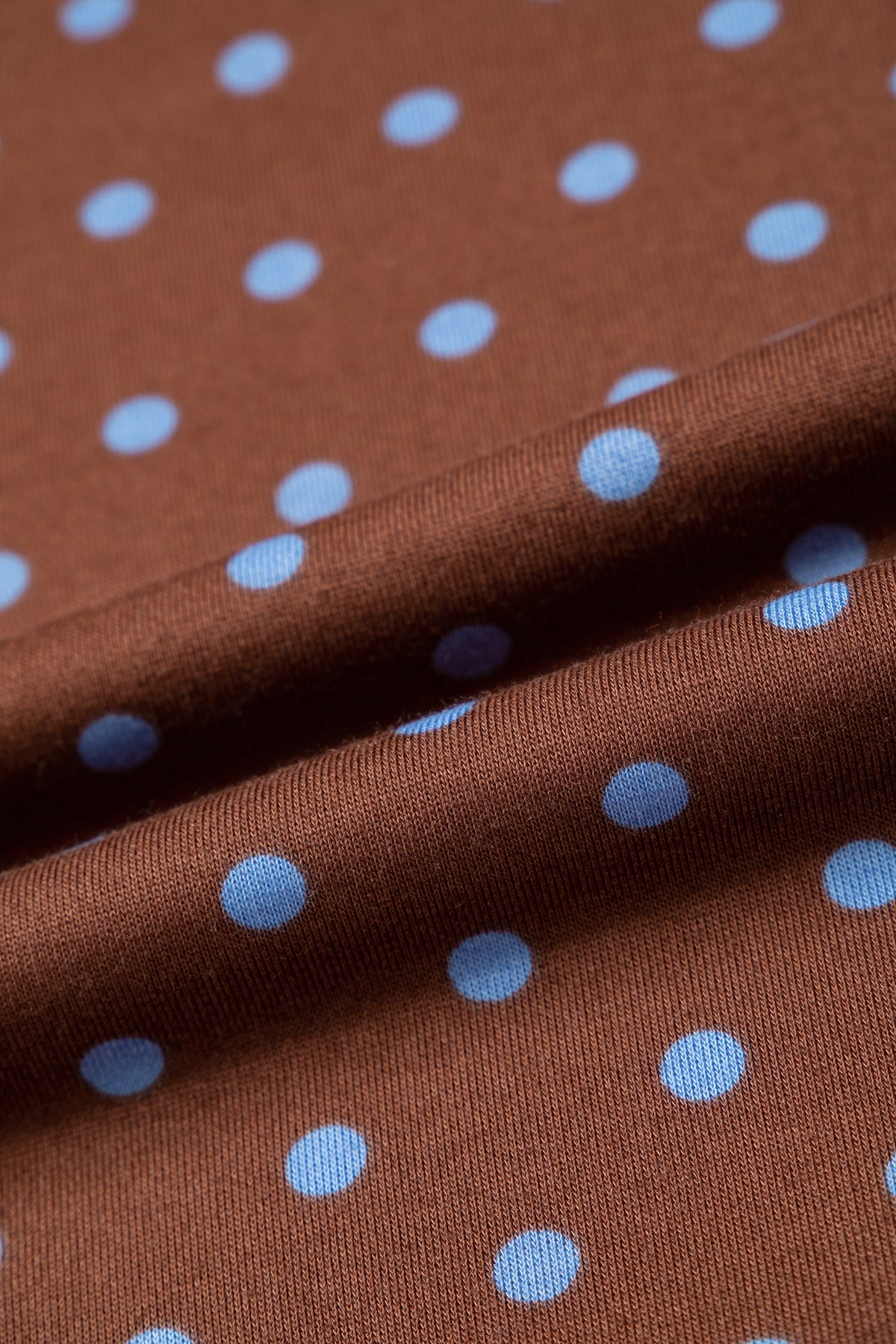 Brown Polka Dot Drawstring Wide Leg Long Sleeve Top Pant Set-Two Piece Sets/Pant Sets-[Adult]-[Female]-2022 Online Blue Zone Planet