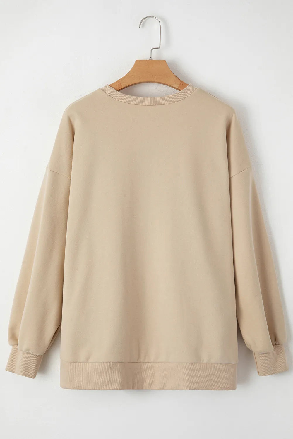 Round Neck Long Sleeve Sweatshirt-TOPS / DRESSES-[Adult]-[Female]-2022 Online Blue Zone Planet