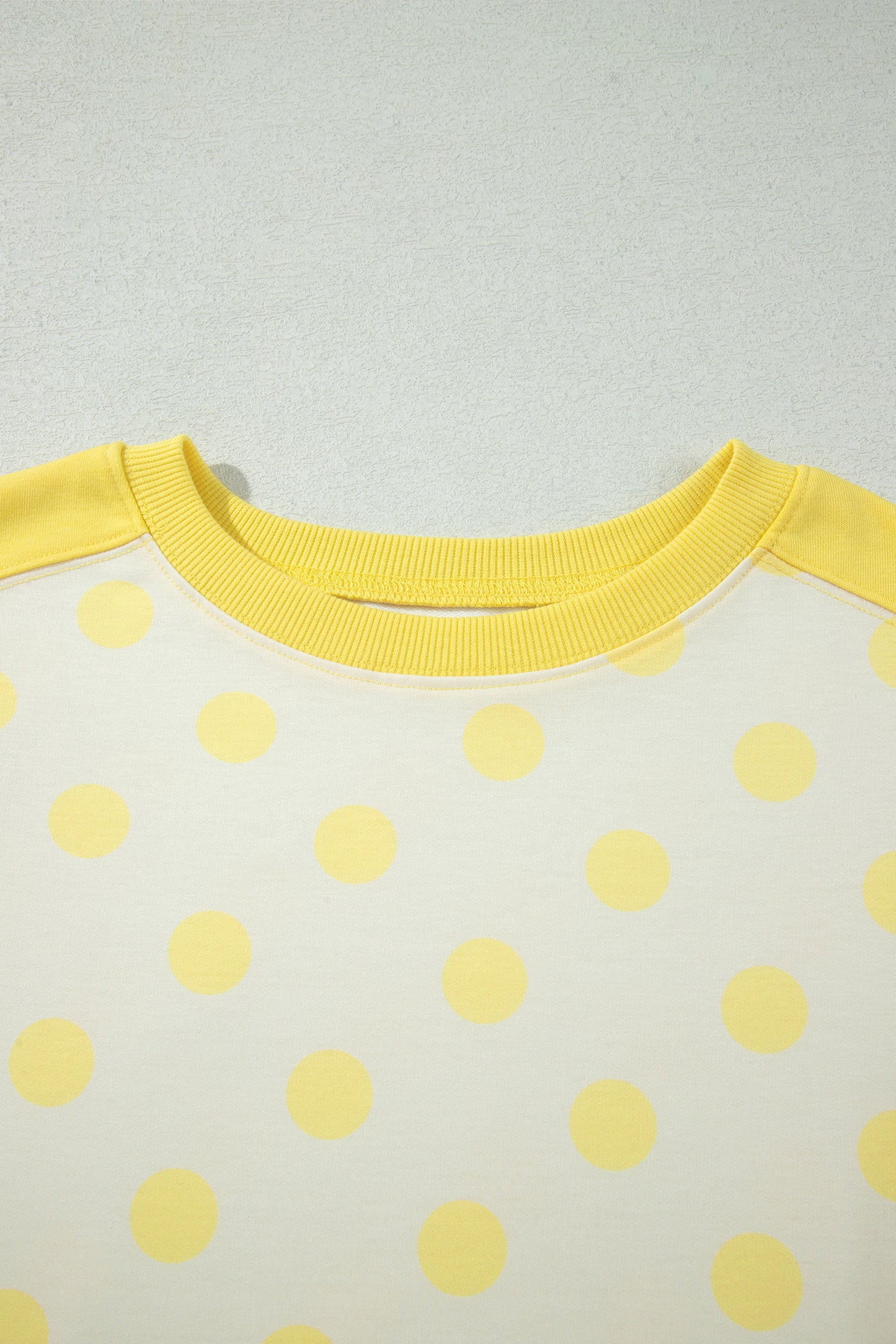 Yellow Color Block Patchwork Polka Dot Wide Leg Pant Set-Two Piece Sets/Pant Sets-[Adult]-[Female]-2022 Online Blue Zone Planet