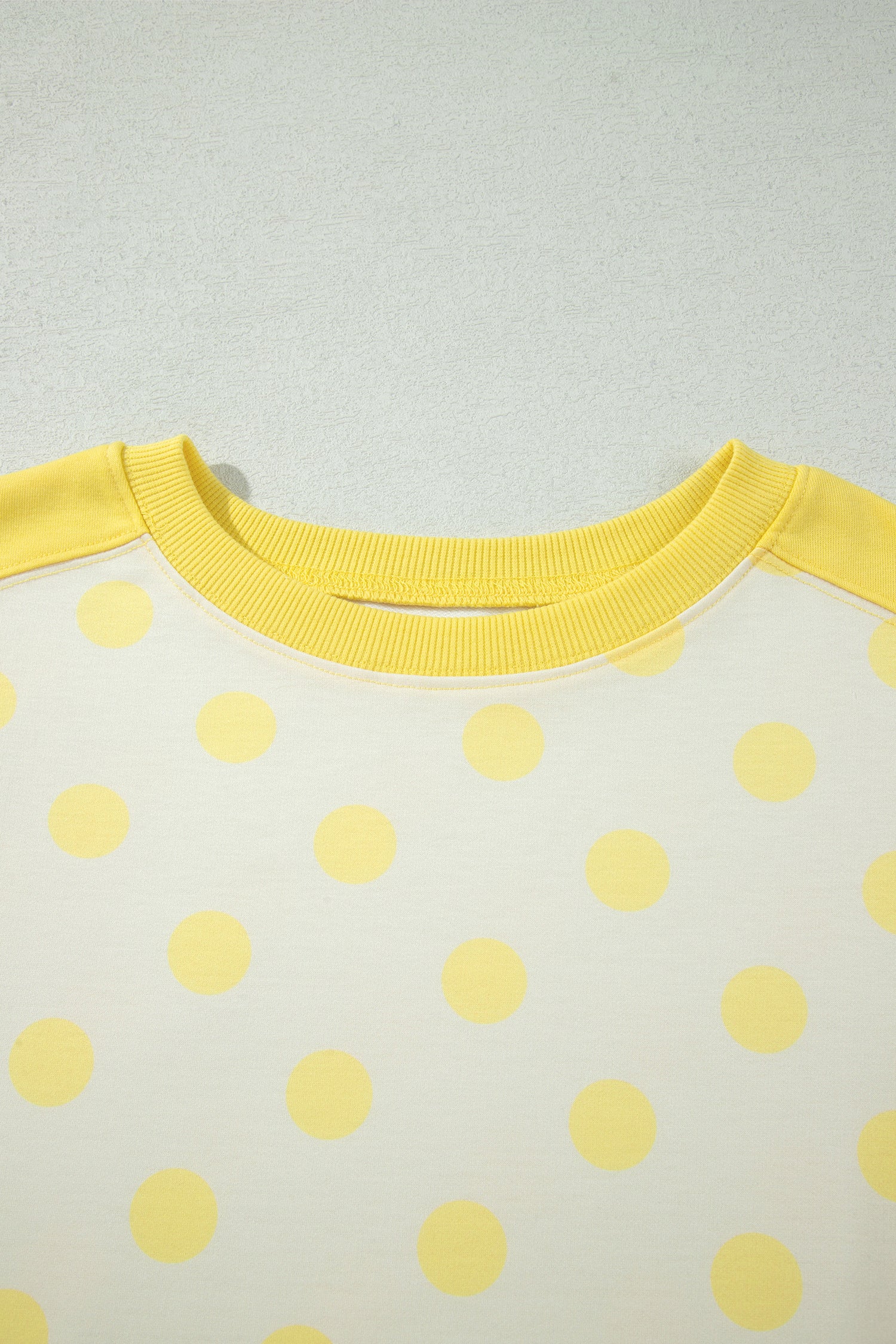 Yellow Color Block Patchwork Polka Dot Wide Leg Pant Set-Two Piece Sets/Pant Sets-[Adult]-[Female]-2022 Online Blue Zone Planet