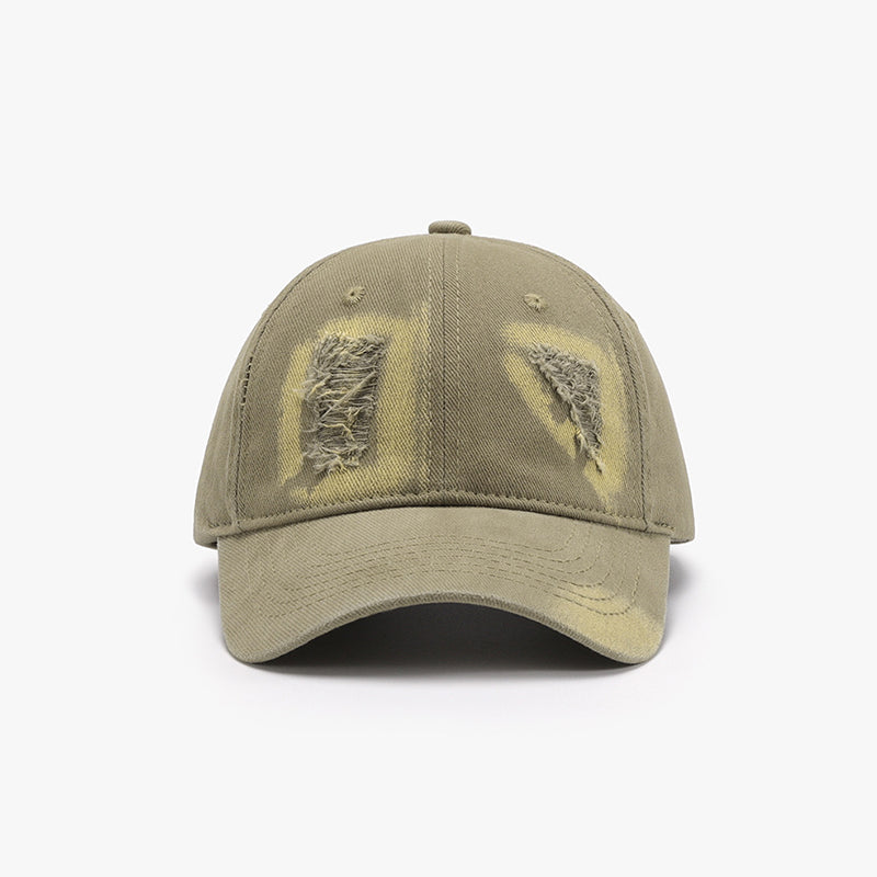 Distressed Cotton Baseball Cap-TOPS / DRESSES-[Adult]-[Female]-Sage-One Size-2022 Online Blue Zone Planet