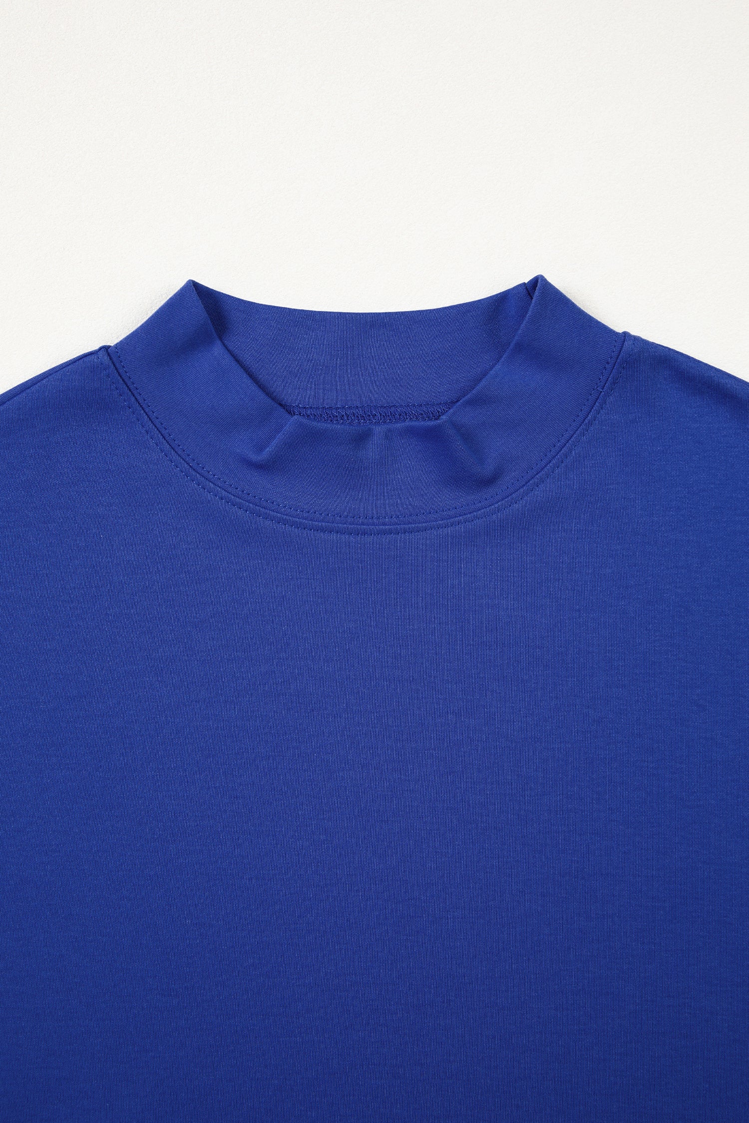 Pink Solid Color High Neck Oversize Tee-Tops/Tops & Tees-[Adult]-[Female]-2022 Online Blue Zone Planet