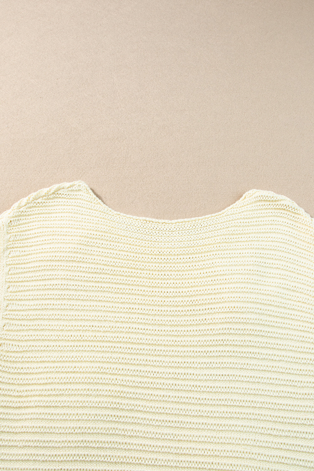 White Flower Crochet Round Neck Knitted Top-Sweaters & Cardigans/Short Sleeve Sweaters-[Adult]-[Female]-2022 Online Blue Zone Planet