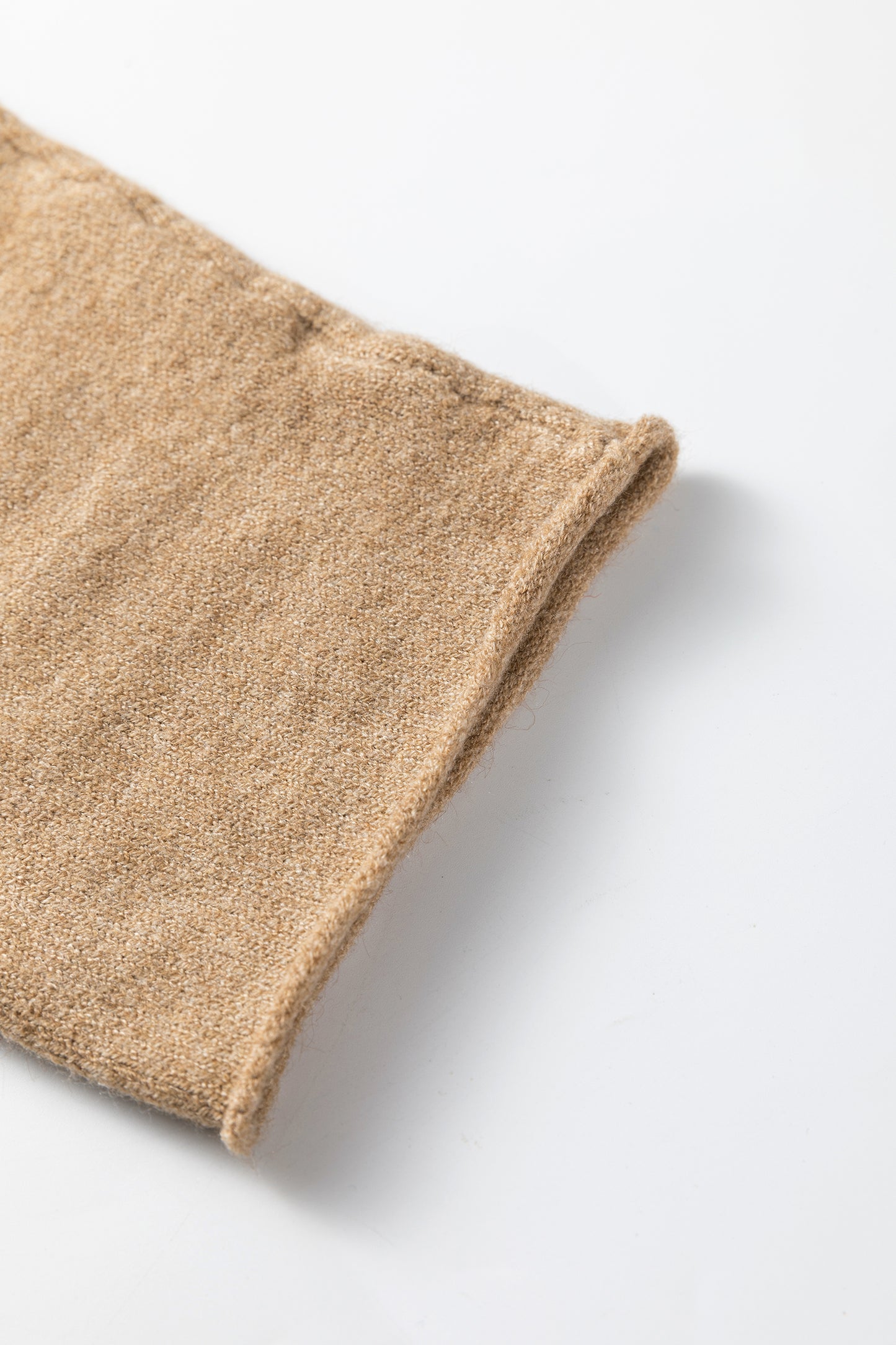 Simply Taupe Contrast Frilled Lace Trim Loose Cardigan Sweater-TOPS / DRESSES-[Adult]-[Female]-2022 Online Blue Zone Planet