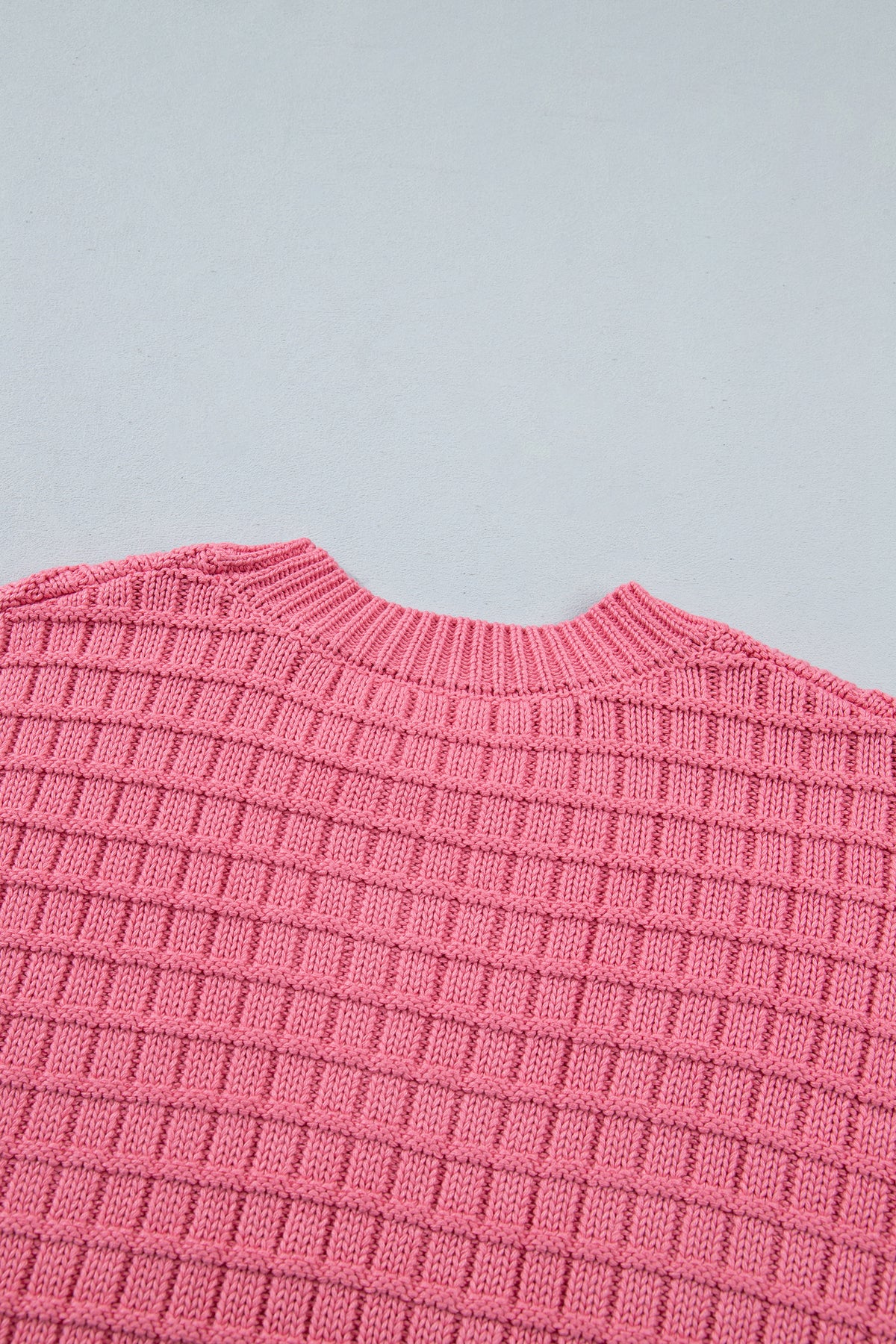 Peach Blossom Drop Shoulder Long Sleeve Knit Regular Fit Sweater-TOPS / DRESSES-[Adult]-[Female]-2022 Online Blue Zone Planet