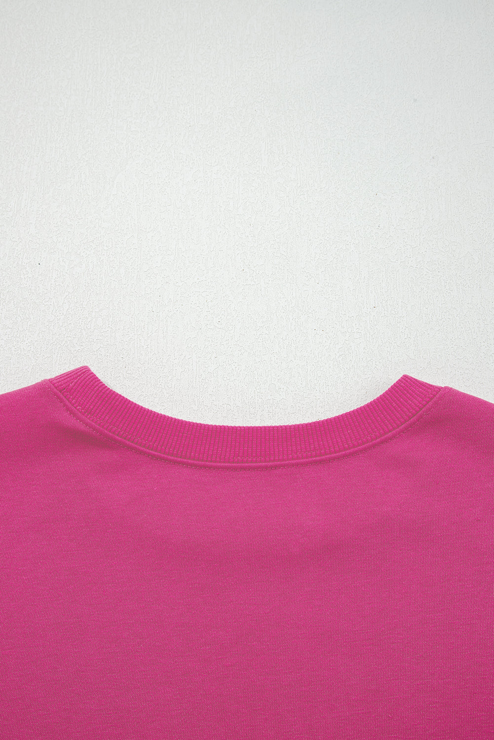 Rose Red Varsity Striped Detail Drop Shoulder Oversized Sweatshirt-Tops/Sweatshirts & Hoodies-[Adult]-[Female]-2022 Online Blue Zone Planet