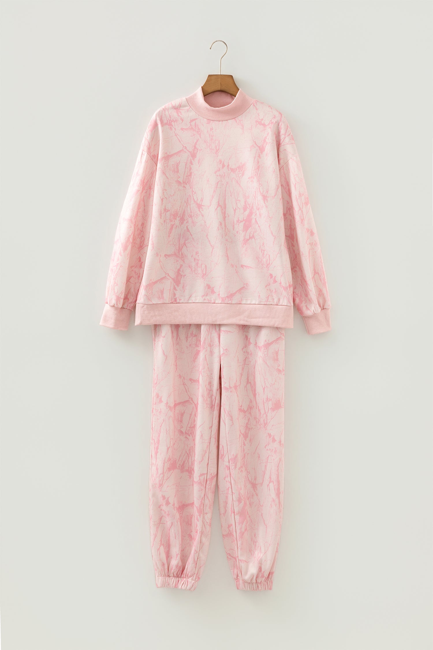 Pink Camo Print Jogger Pants Set-Two Piece Sets/Pant Sets-[Adult]-[Female]-2022 Online Blue Zone Planet