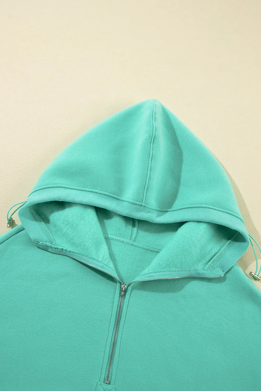 Pocketed Half Zip Long Sleeve Hoodie-TOPS / DRESSES-[Adult]-[Female]-2022 Online Blue Zone Planet