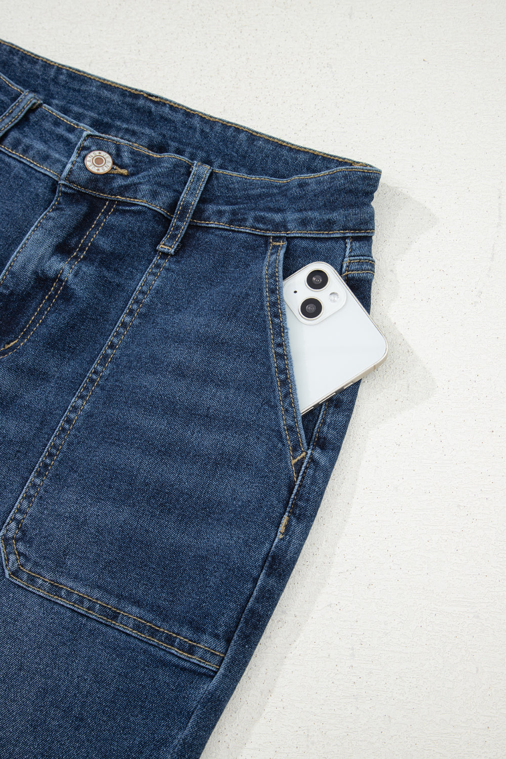Ashleigh Blue Cropped High Rise Wide Leg Jeans-Bottoms/Jeans-[Adult]-[Female]-2022 Online Blue Zone Planet