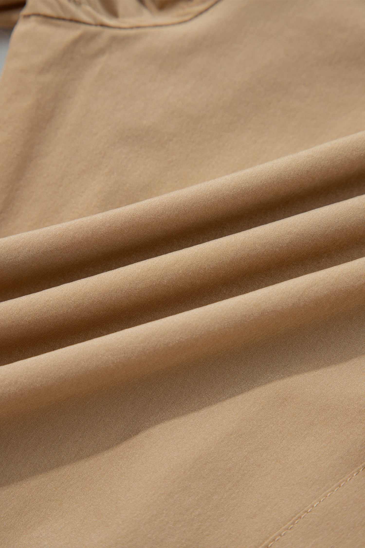 Camel Elastic High Waist Pocketed Cargo Jogger Pants-Bottoms/Pants & Culotte-[Adult]-[Female]-2022 Online Blue Zone Planet