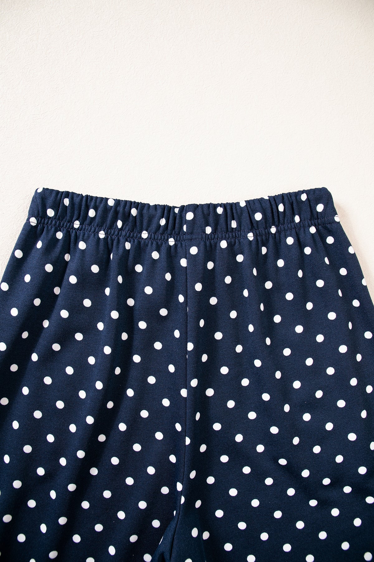 Brown Polka Dot Drawstring Wide Leg Long Sleeve Top Pant Set-Two Piece Sets/Pant Sets-[Adult]-[Female]-2022 Online Blue Zone Planet