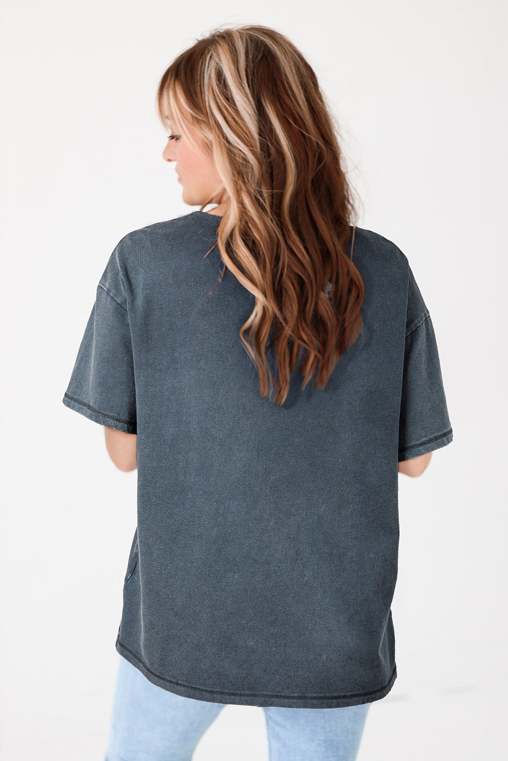 High-Rise Western Cowboy Boots Graphic Tee-Tops/Tops & Tees-[Adult]-[Female]-2022 Online Blue Zone Planet