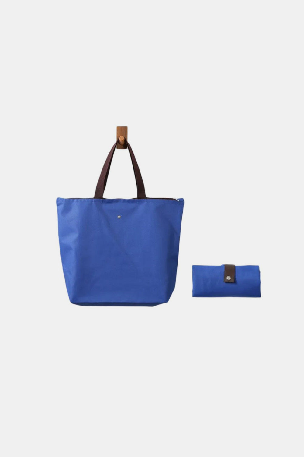 Zenana Large Capacity Foldable Oxford Tote Bag-HANDBAGS-[Adult]-[Female]-Classic Blue-One Size-2022 Online Blue Zone Planet