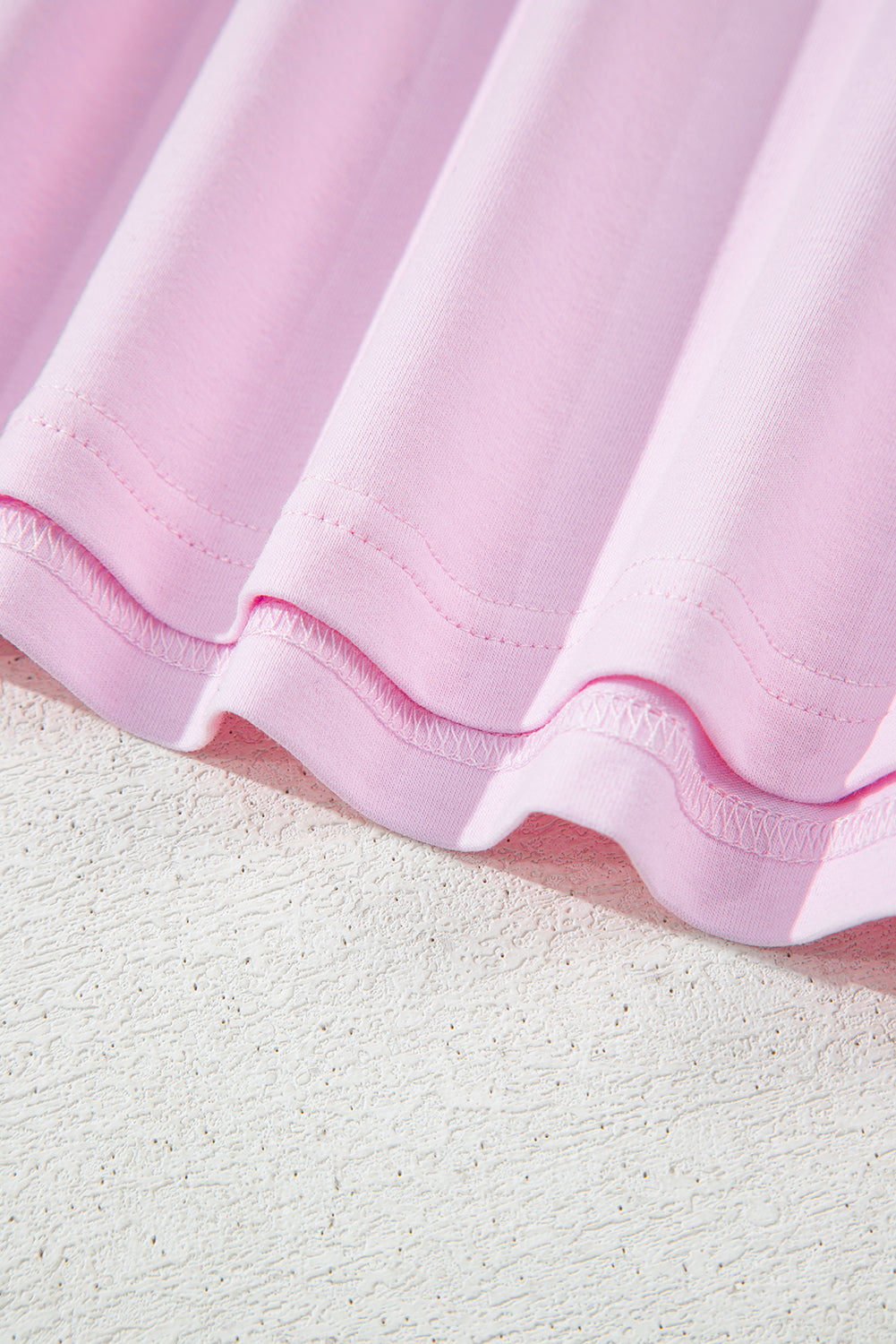 Light Pink Flag Bow Graphic Crewneck Tee-Tops/Tops & Tees-[Adult]-[Female]-2022 Online Blue Zone Planet