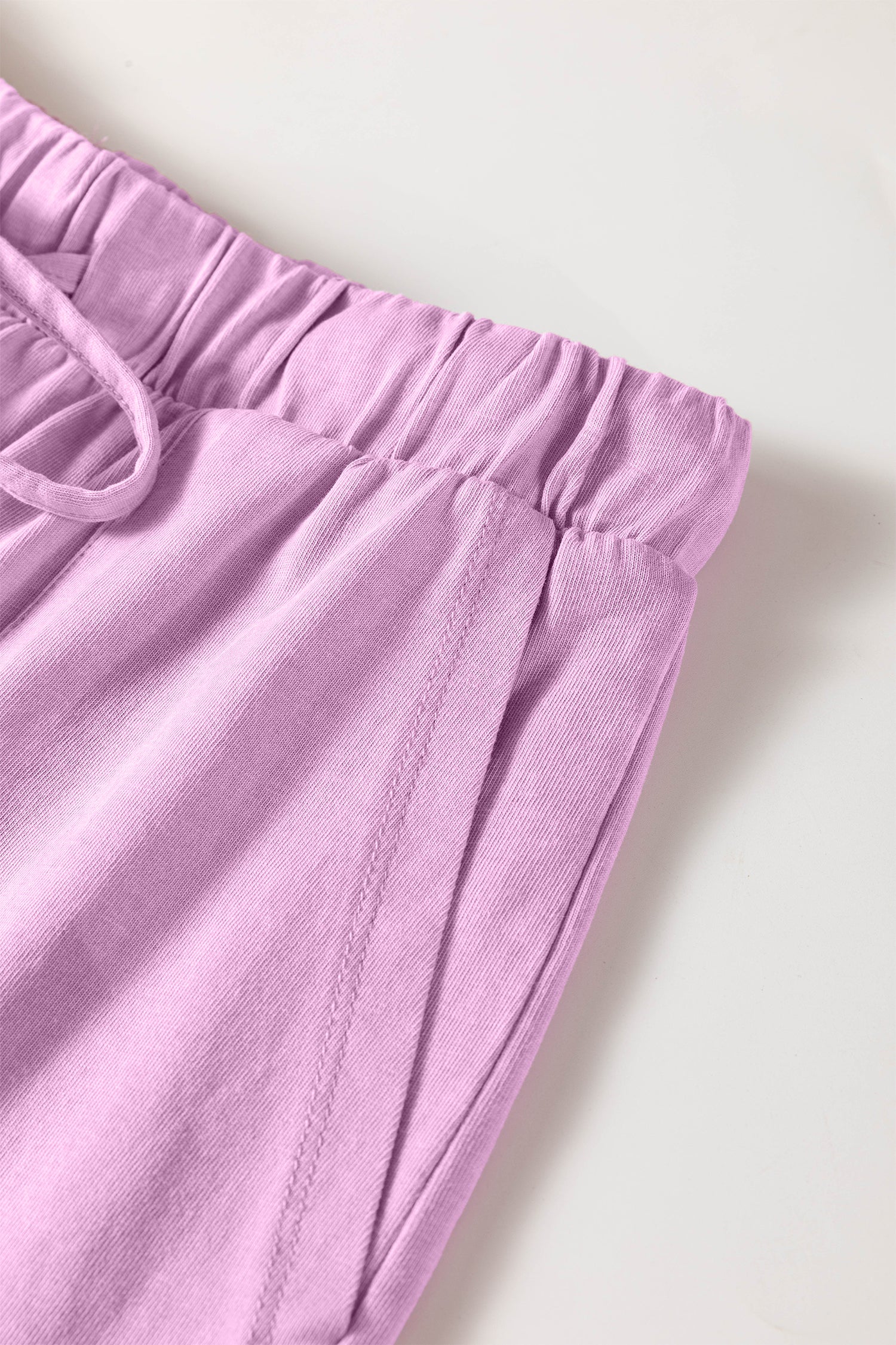 Orchid Bouquet Mineral Wash Cotton Short Set-Two Piece Sets/Short Sets-[Adult]-[Female]-2022 Online Blue Zone Planet
