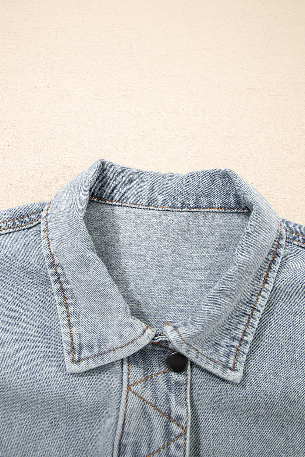 Beau Blue Street Style Zip Up Washed Denim Jacket-Outerwear/Denim jackets-[Adult]-[Female]-2022 Online Blue Zone Planet