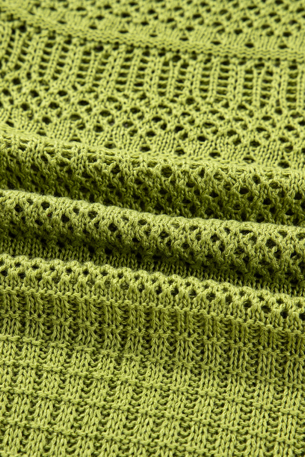 Spinach Green Oversize Crochet Knit Open Cardigan-Sweaters & Cardigans/Cardigans-[Adult]-[Female]-2022 Online Blue Zone Planet