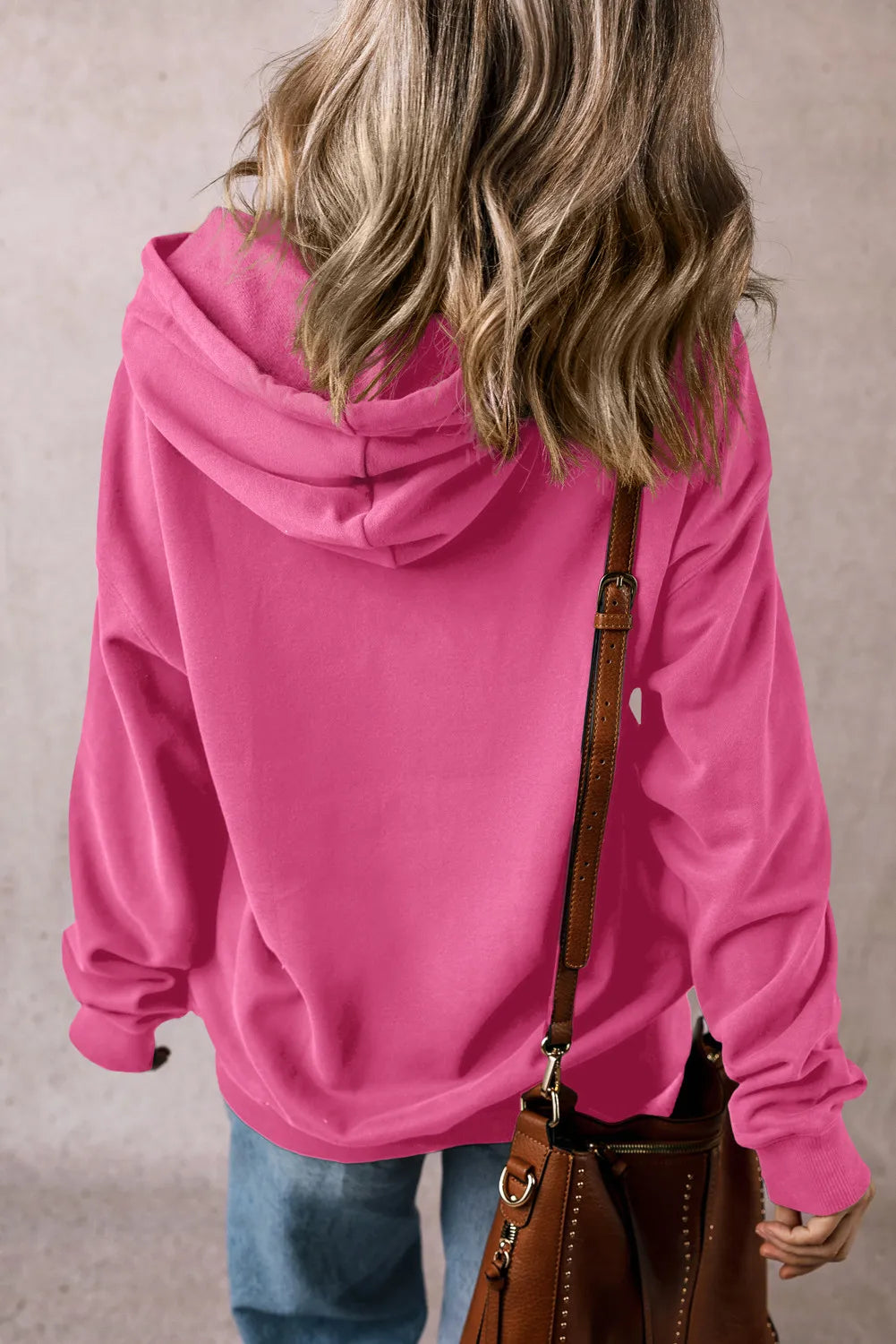 Drawstring Dropped Shoulder Long Sleeve Hoodie-TOPS / DRESSES-[Adult]-[Female]-2022 Online Blue Zone Planet