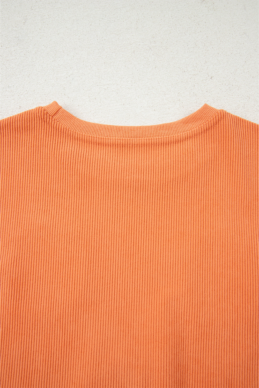 Orange Sequin Pumpkin Patched Twisted Rib Baggy Sweatshirt-Graphic/Graphic Sweatshirts-[Adult]-[Female]-2022 Online Blue Zone Planet