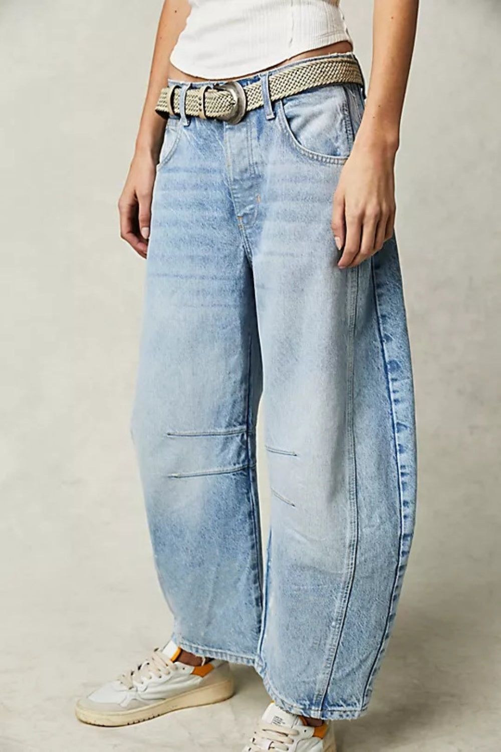 Blue Zone Planet | Wide Leg Jeans with Pockets-BOTTOMS SIZES SMALL MEDIUM LARGE-[Adult]-[Female]-2022 Online Blue Zone Planet