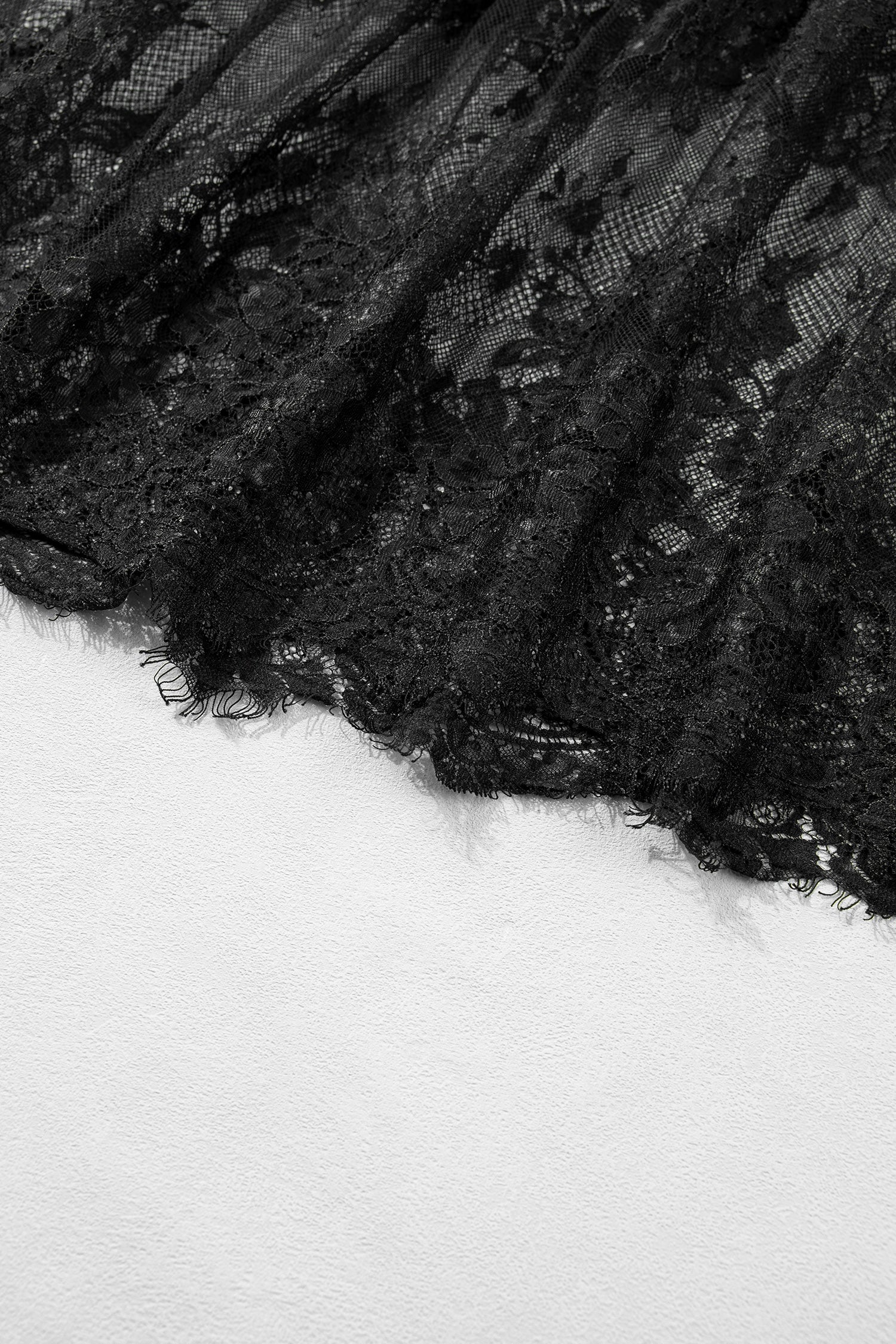 Black Plus Size Lace Hem Patchwork T Shirt Midi Dress-TOPS / DRESSES-[Adult]-[Female]-2022 Online Blue Zone Planet