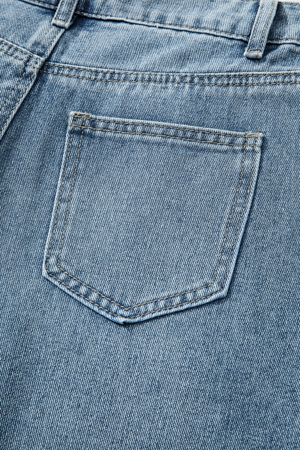 Dusk Blue Embroidered Cropped Wide Leg High Waist Jeans-Bottoms/Jeans-[Adult]-[Female]-2022 Online Blue Zone Planet