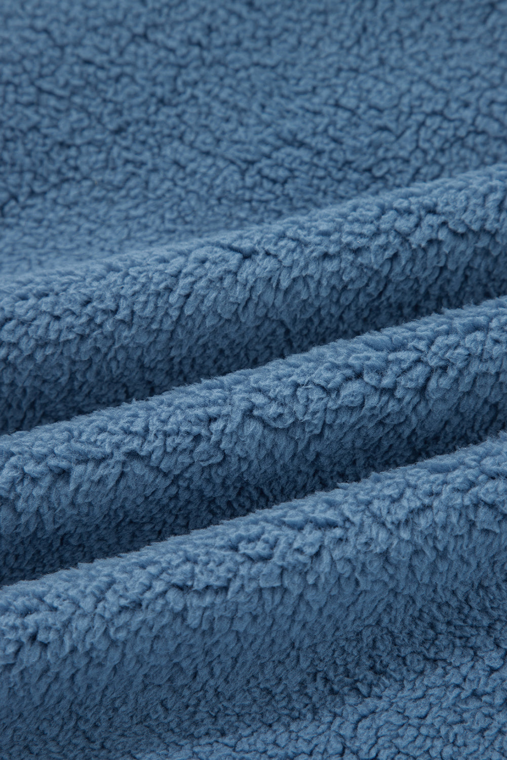 Sail Blue Fleece Drop Shoulder Exposed Seam Patchwork Casual Sweatshirt-Tops/Sweatshirts & Hoodies-[Adult]-[Female]-2022 Online Blue Zone Planet