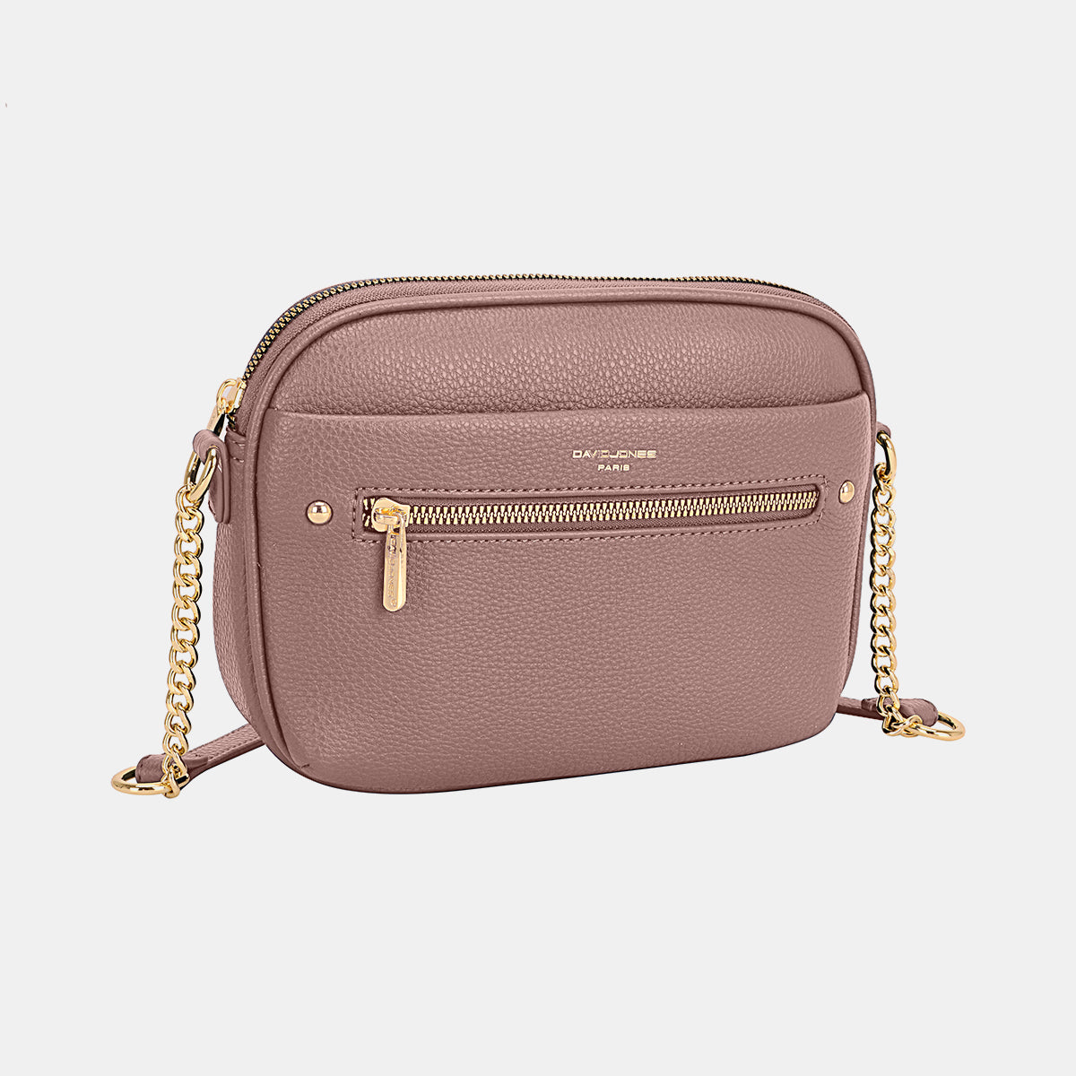 David Jones Chain Detail Small Crossbody Bag-HANDBAGS-[Adult]-[Female]-D.Pink-One Size-2022 Online Blue Zone Planet