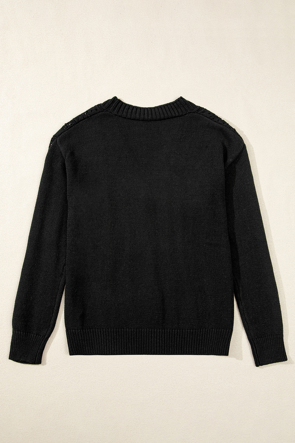 Green Hollow Knit Drop Shoulder Cardigan-Cardigans-[Adult]-[Female]-2022 Online Blue Zone Planet