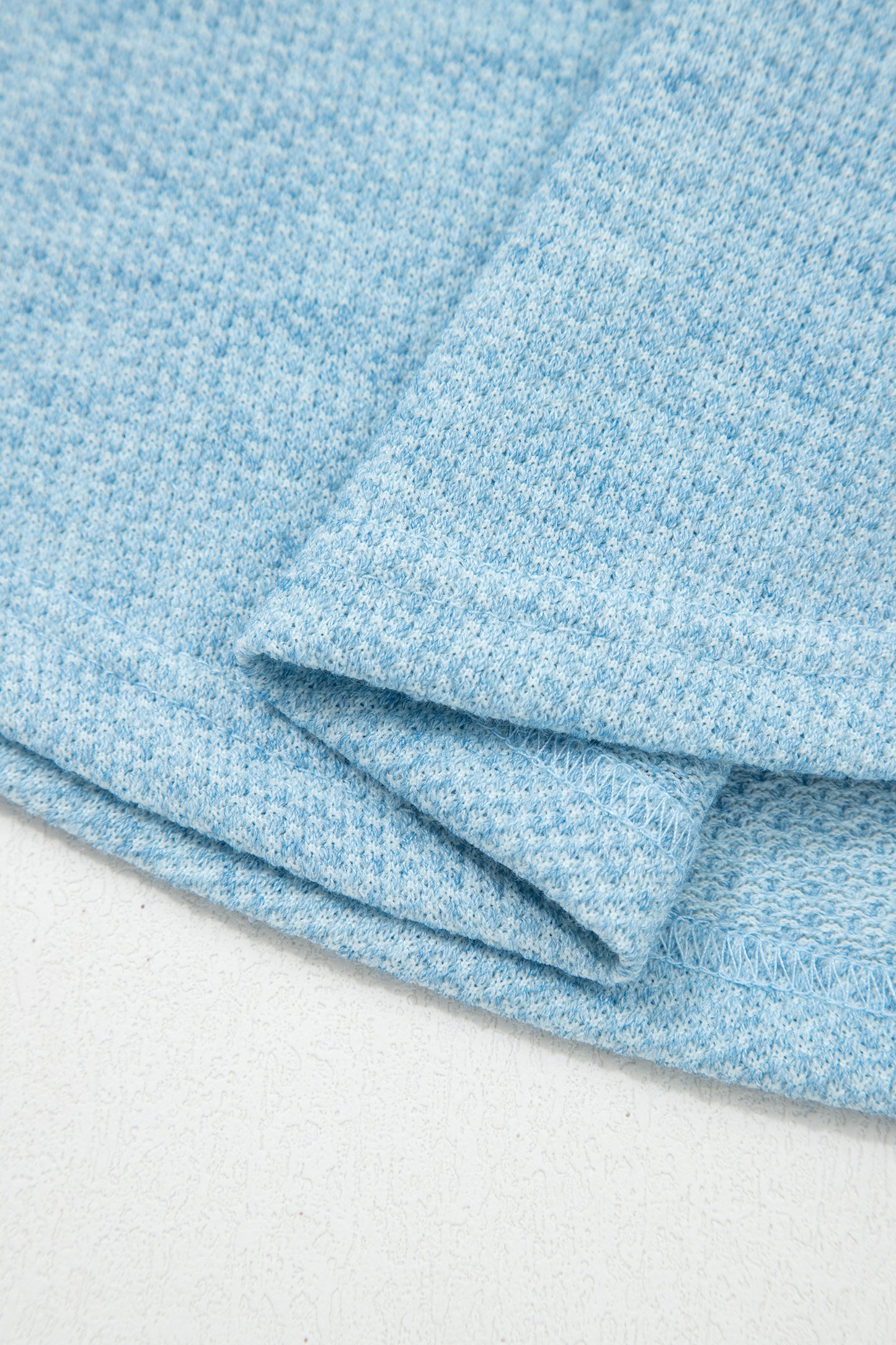 Myosotis Textured Raglan Sleeve Knit Loose Top-Tops/Long Sleeve Tops-[Adult]-[Female]-2022 Online Blue Zone Planet