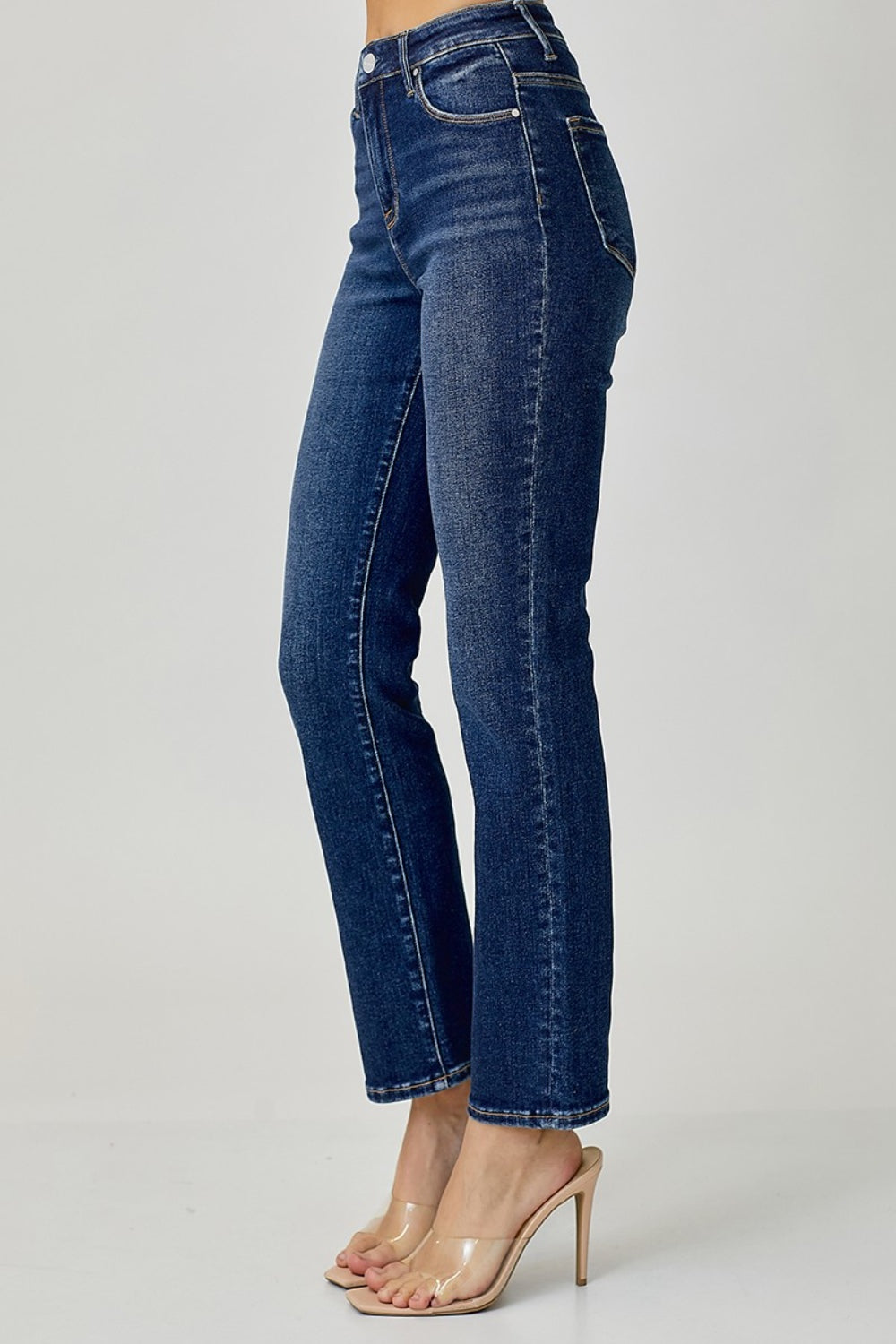 RISEN Full Size High Waist Straight Jeans-BOTTOMS SIZES SMALL MEDIUM LARGE-[Adult]-[Female]-2022 Online Blue Zone Planet