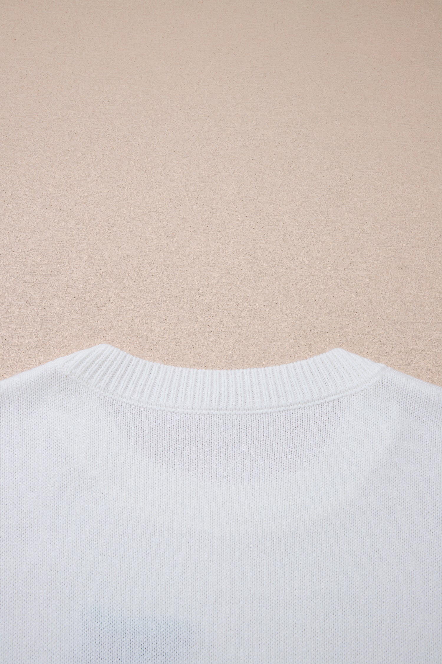 White Retro Flying Mallard Pattern Drop Shoulder Pullover Sweater-TOPS / DRESSES-[Adult]-[Female]-2022 Online Blue Zone Planet