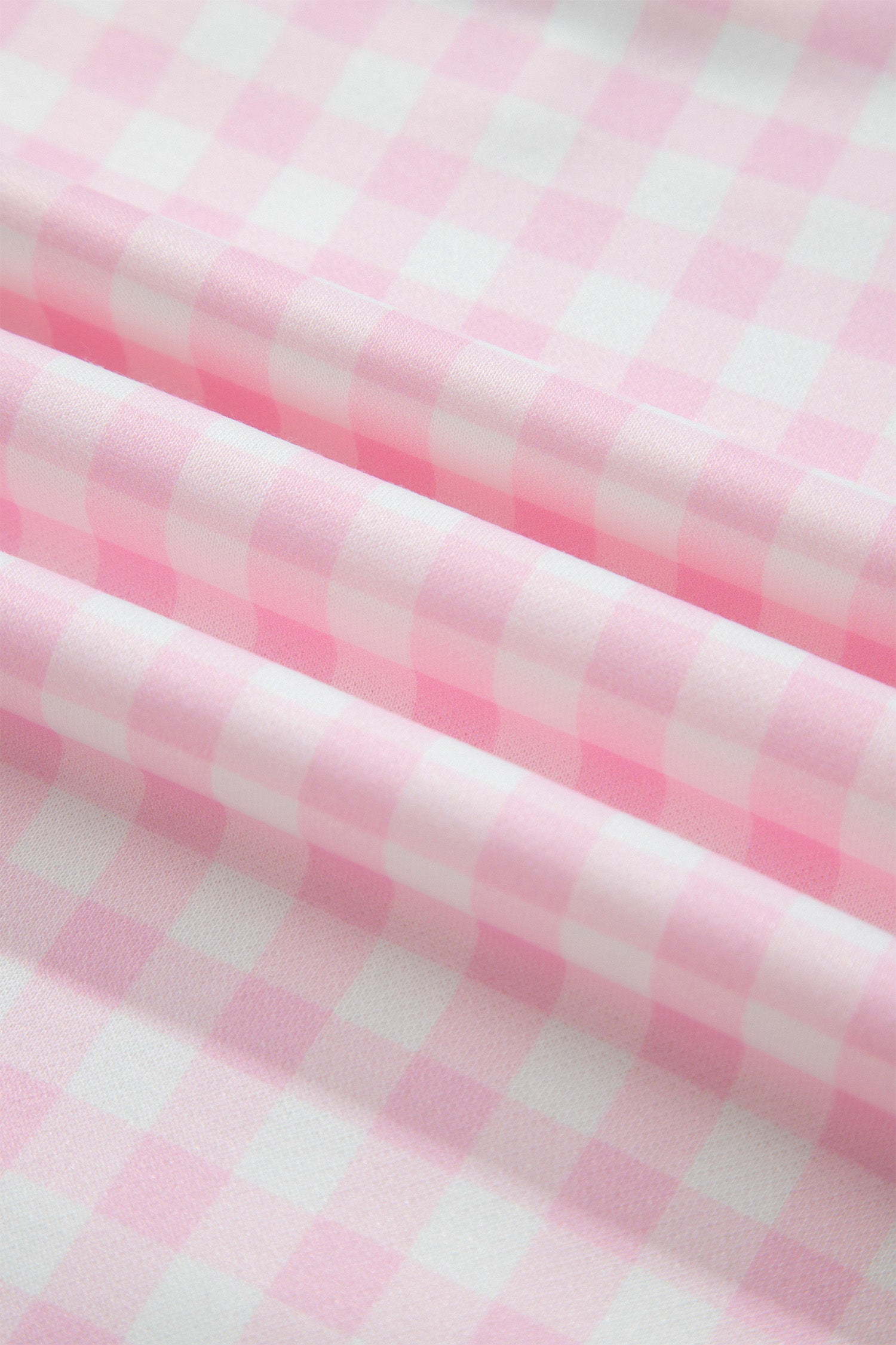 Pink Plaid Long Sleeve Two Piece Pant Set-Two Piece Sets/Pant Sets-[Adult]-[Female]-2022 Online Blue Zone Planet