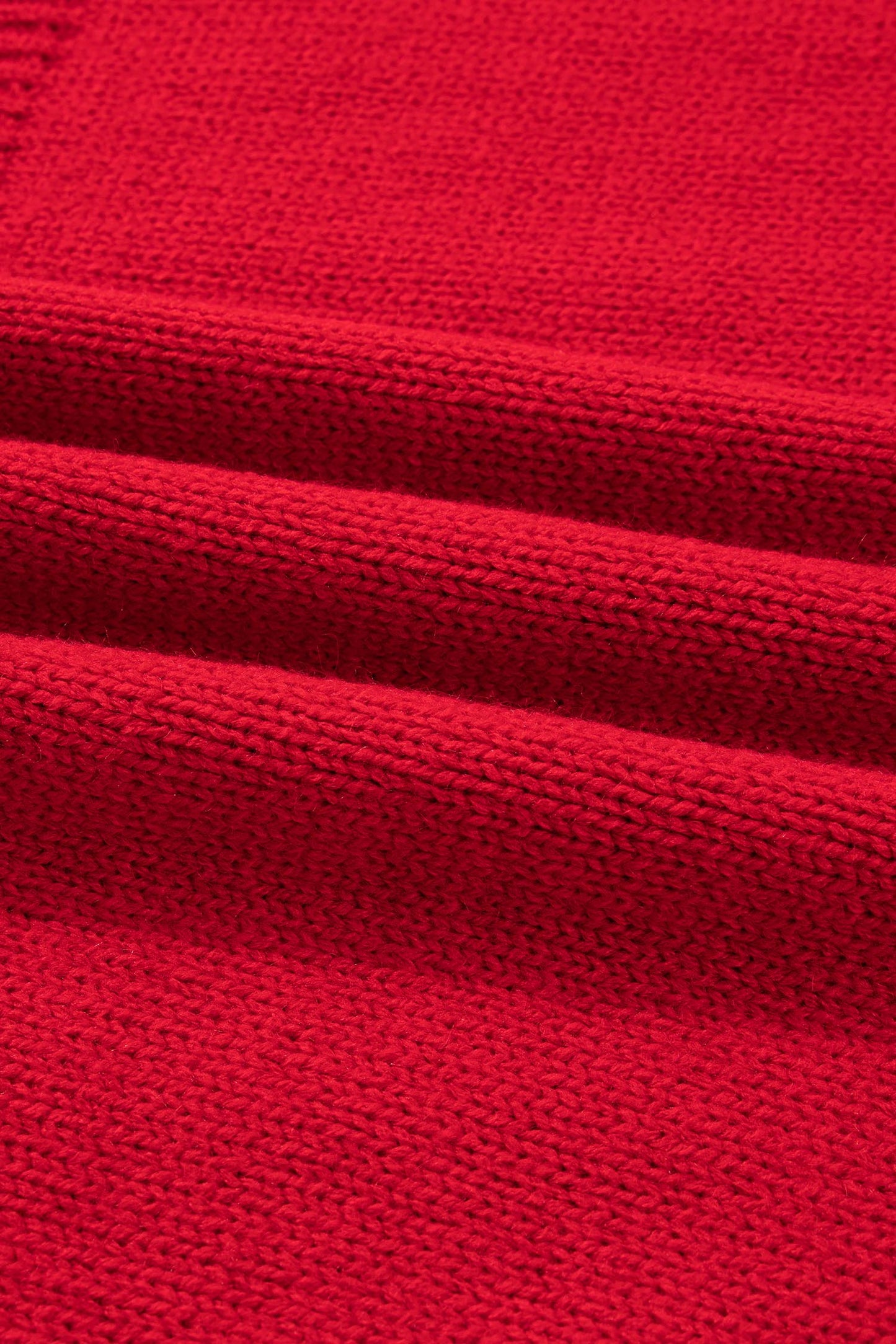 Fiery Red Festive Bow Backless Bubble Sleeve Sweater-TOPS / DRESSES-[Adult]-[Female]-2022 Online Blue Zone Planet