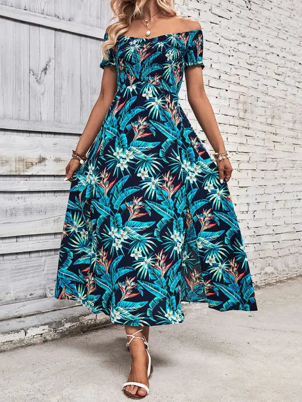 fashion print summer dresses BLUE ZONE PLANET