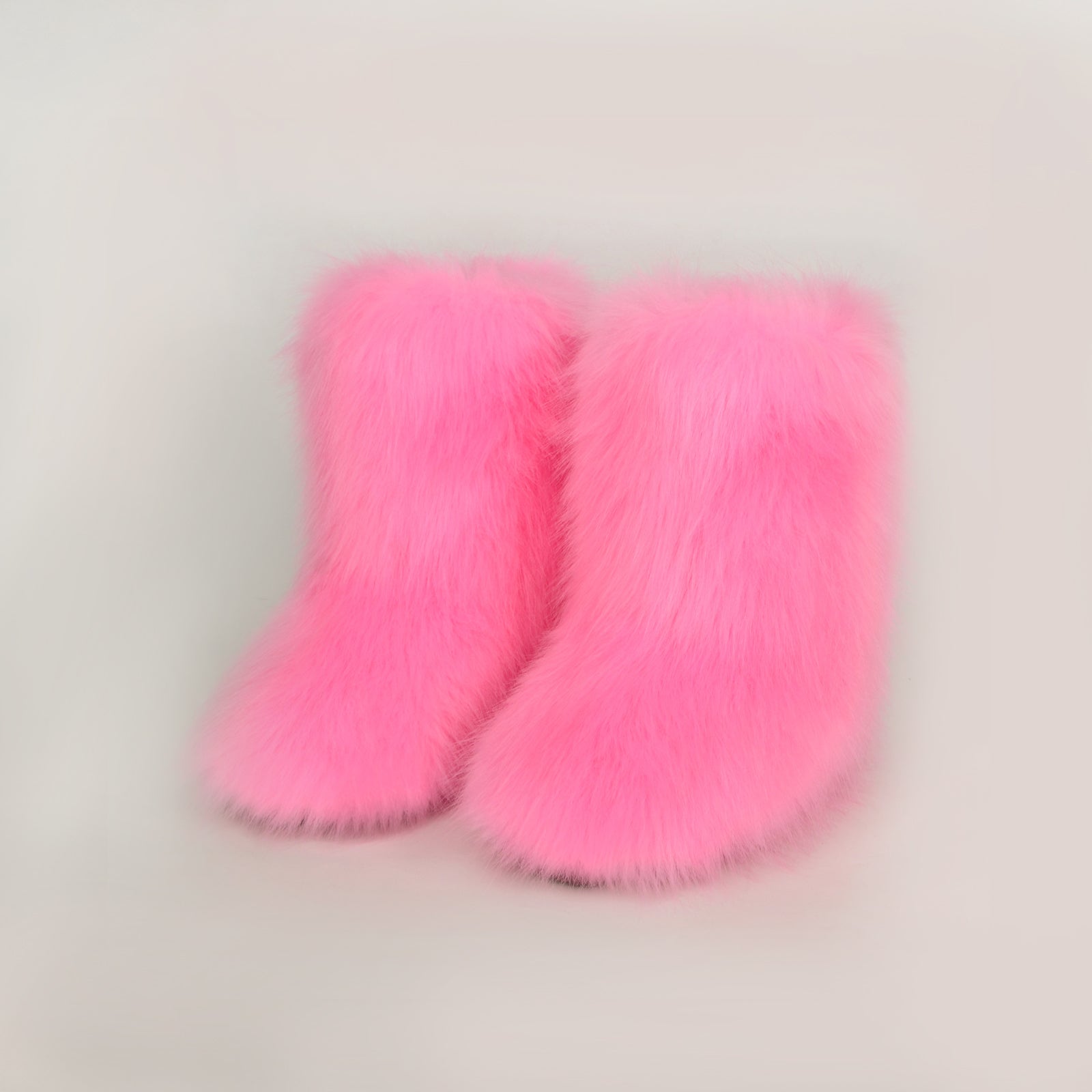 Blue Zone Planet | Thermal Fuzzy Platform Boots-TOPS / DRESSES-[Adult]-[Female]-Fuchsia Pink-36(US5)-2022 Online Blue Zone Planet