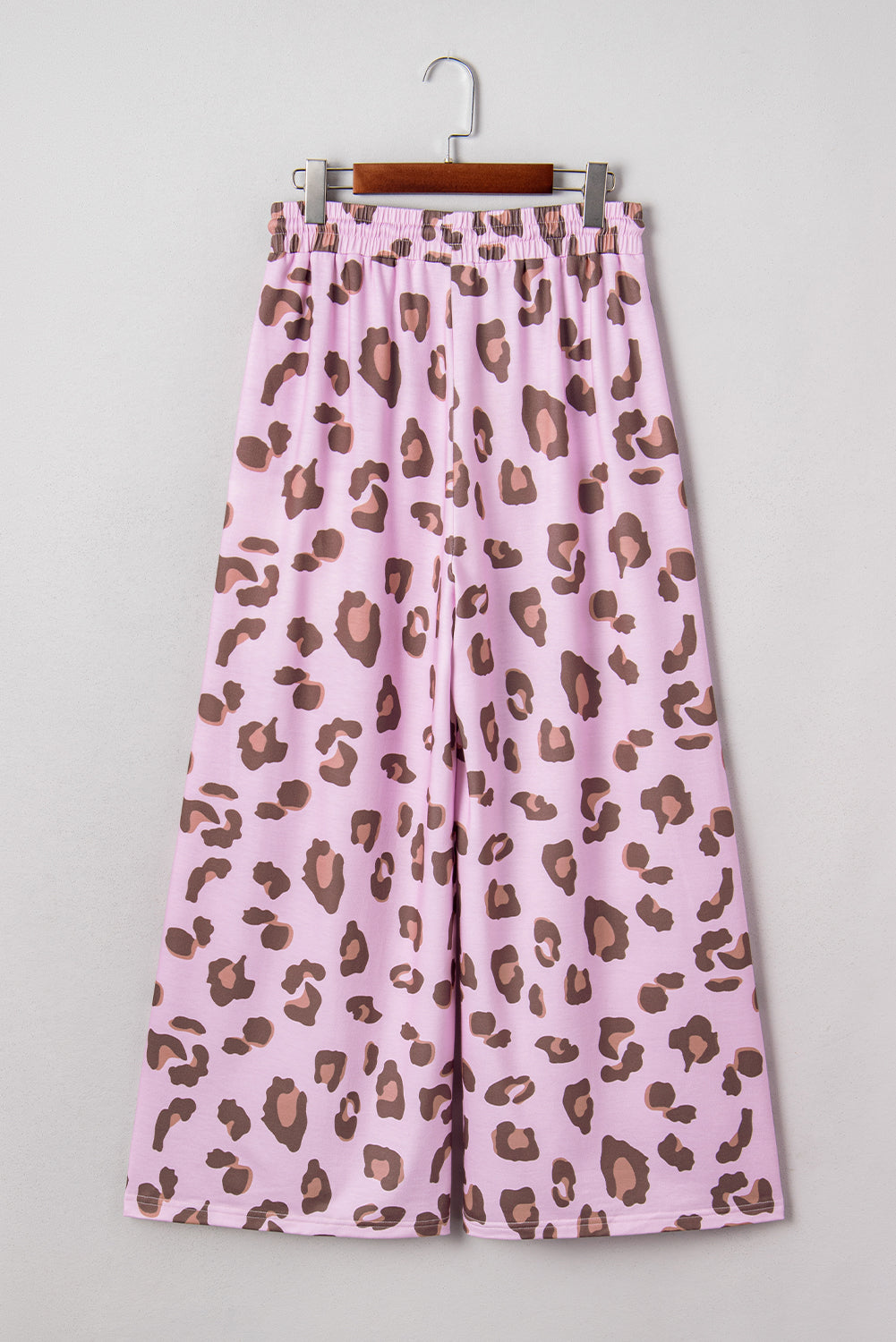 Pink Drawstring Leopard Print Patch Pocket Loose Pants-Bottoms/Pants & Culotte-[Adult]-[Female]-2022 Online Blue Zone Planet