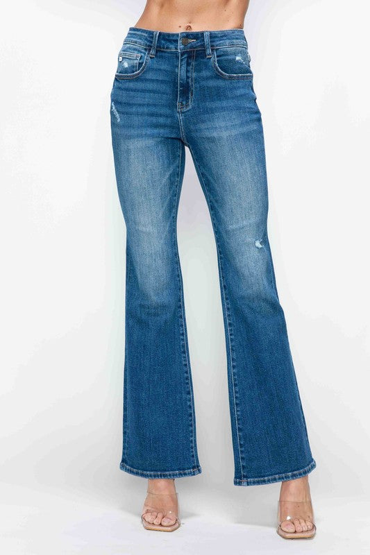 Blue Zone Planet | bytos Full Size High Rise Bootcut Jeans with Pockets-BOTTOMS SIZES SMALL MEDIUM LARGE-[Adult]-[Female]-Medium-1(25)-2022 Online Blue Zone Planet