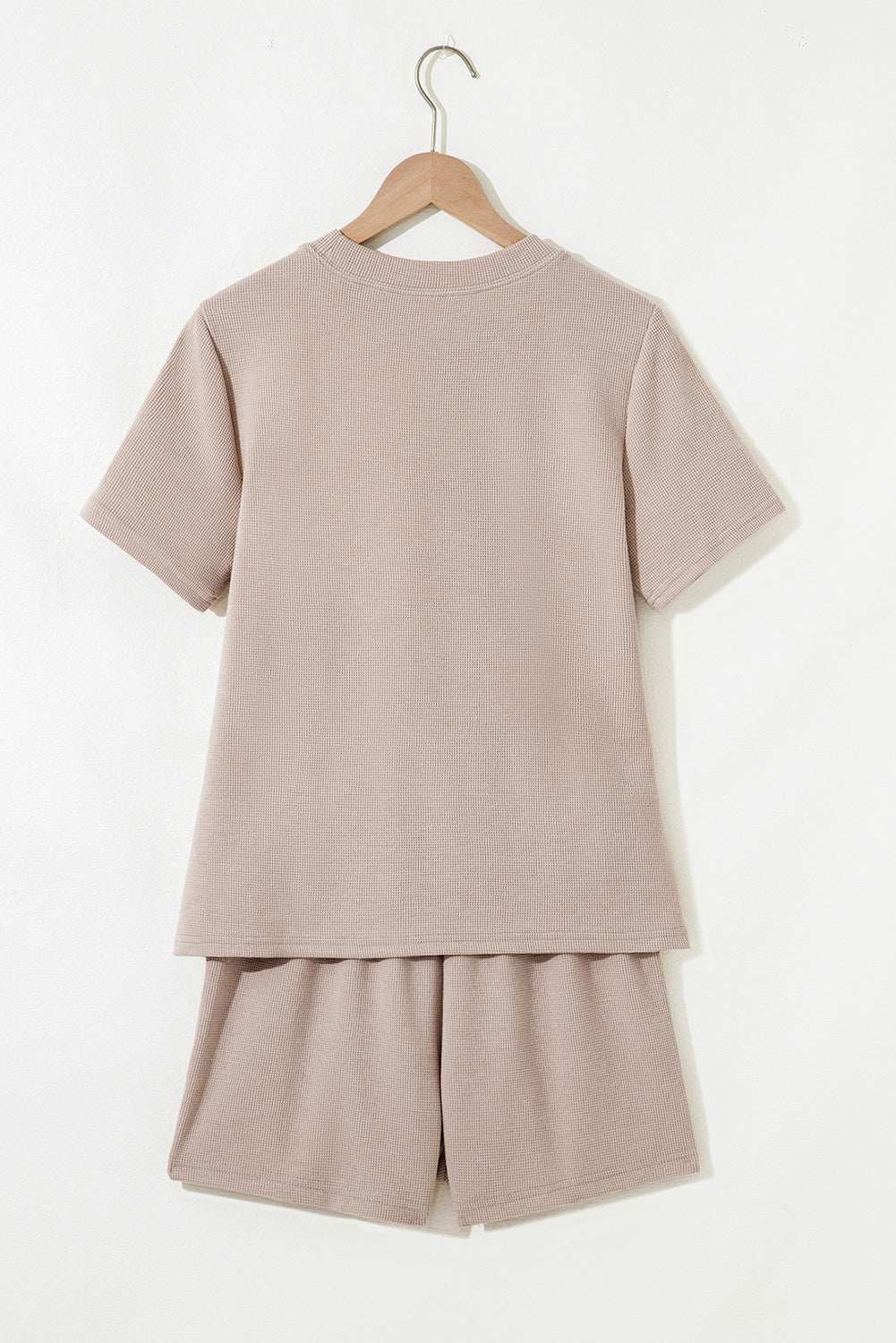 Jet Stream Textured Colorblock Patchwork Tee and Shorts Set-Two Piece Sets/Short Sets-[Adult]-[Female]-2022 Online Blue Zone Planet