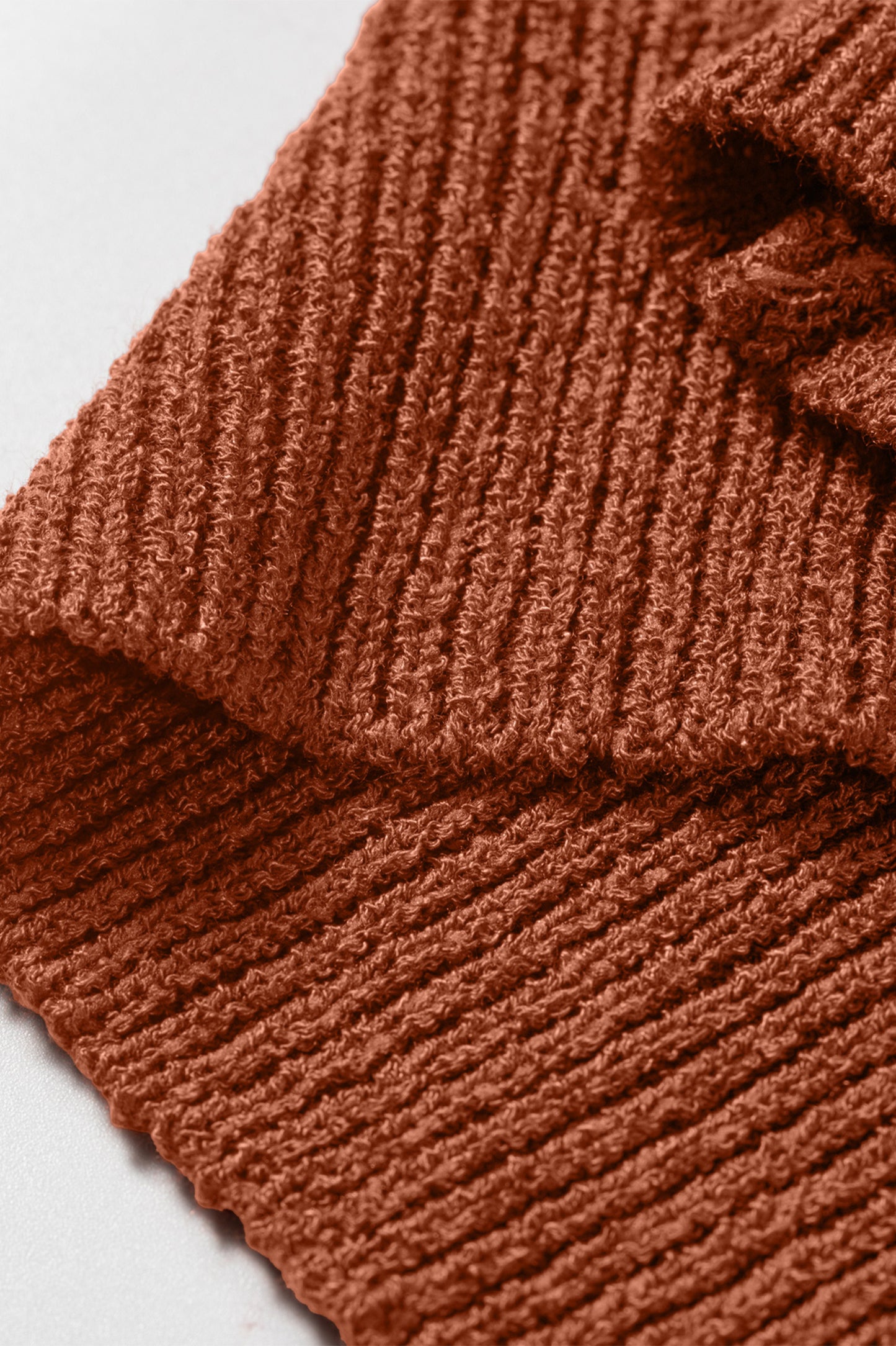 Coffee Ribbed Knit Round Neck Short Sleeve Sweater-Sweaters & Cardigans/Short Sleeve Sweaters-[Adult]-[Female]-2022 Online Blue Zone Planet