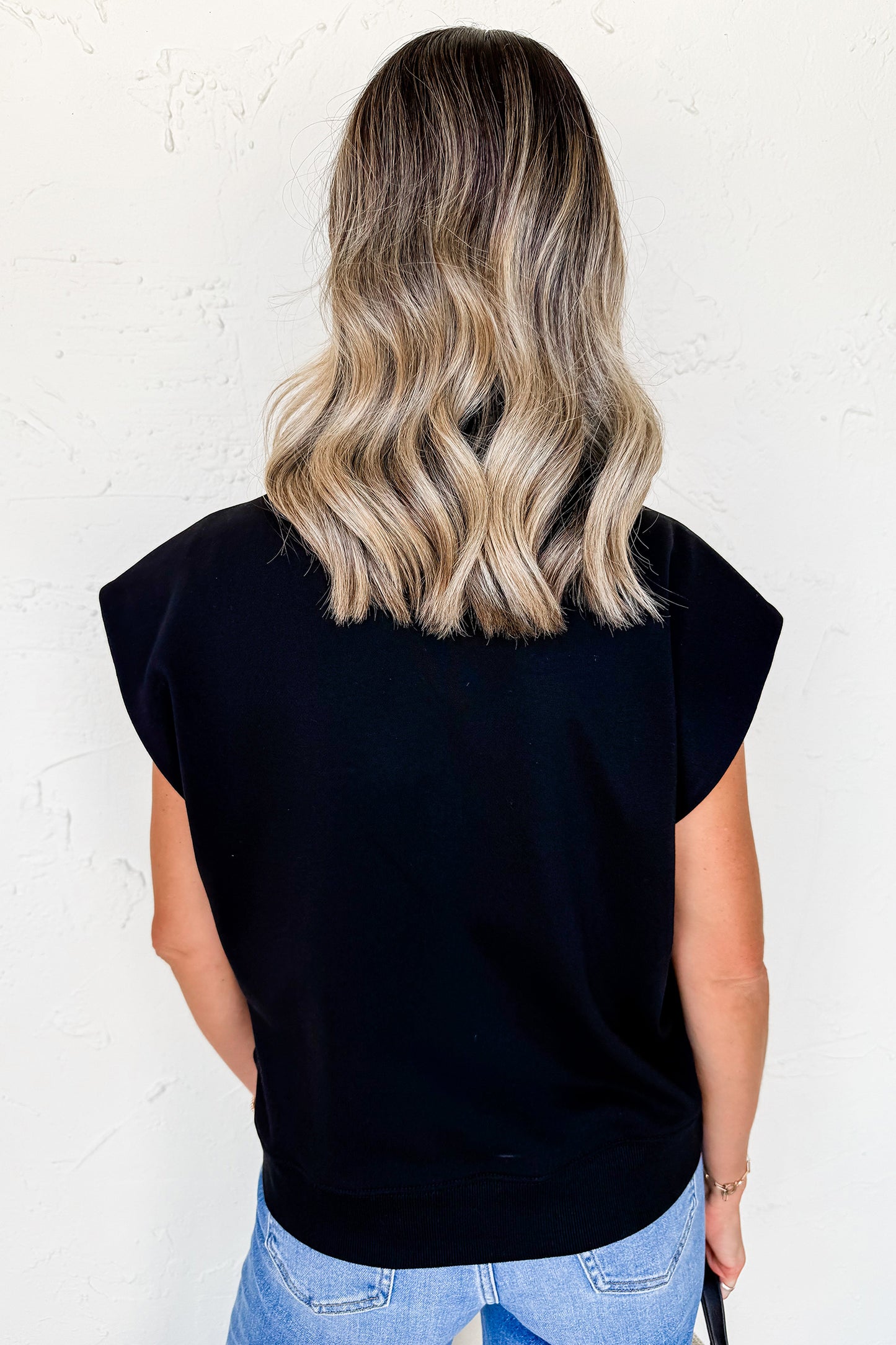Black Casual Solid Short Sleeve Top With Metal Button Details Key Features-Tops/Tops & Tees-[Adult]-[Female]-2022 Online Blue Zone Planet