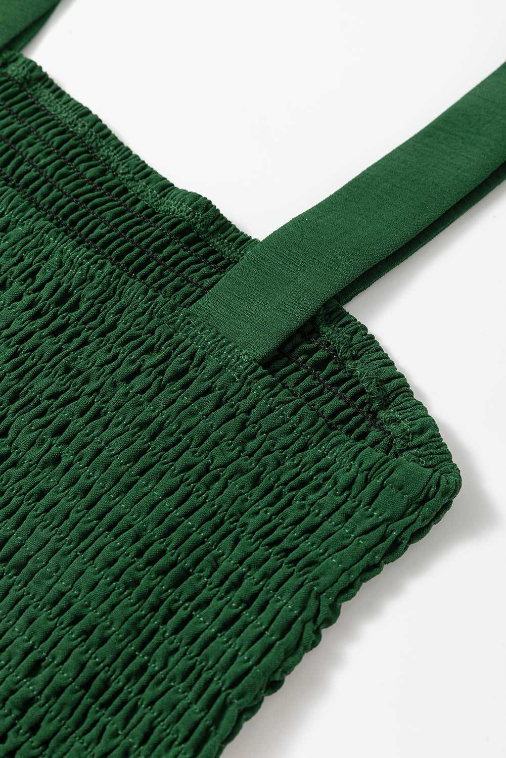 Green Casual Pocketed Smocked Sleeveless Romper-Bottoms/Jumpsuits & Rompers-[Adult]-[Female]-2022 Online Blue Zone Planet