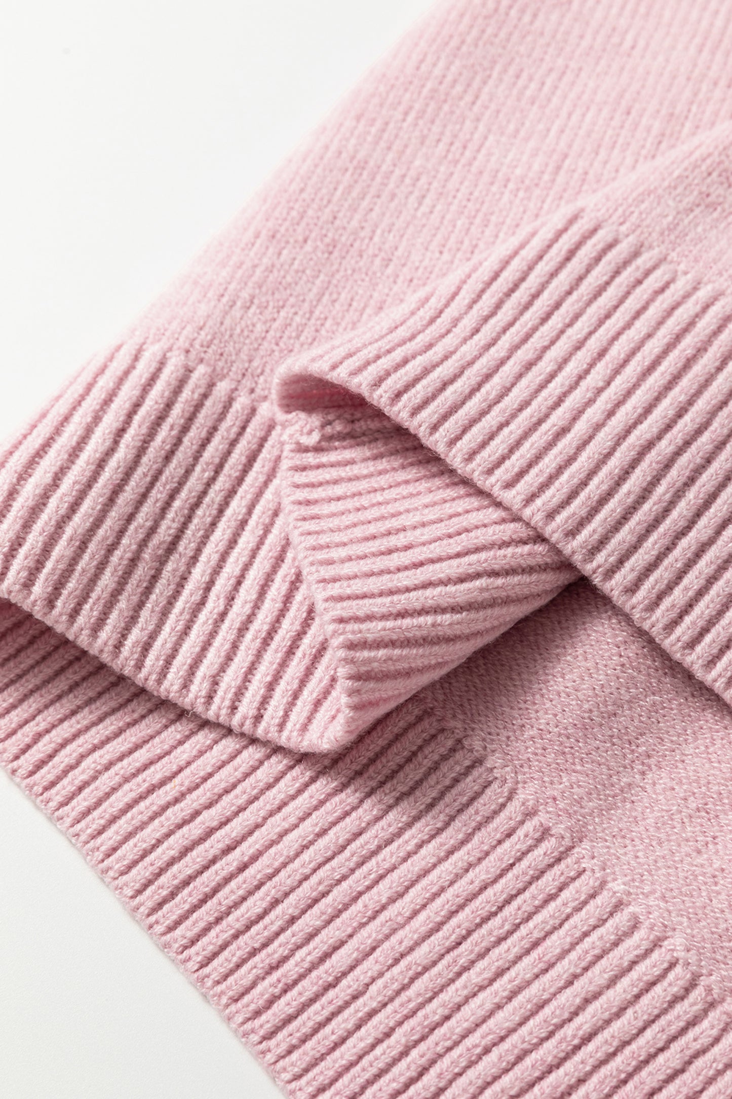 Pink Corded Love Script Graphic Baggy Sweater-TOPS / DRESSES-[Adult]-[Female]-2022 Online Blue Zone Planet
