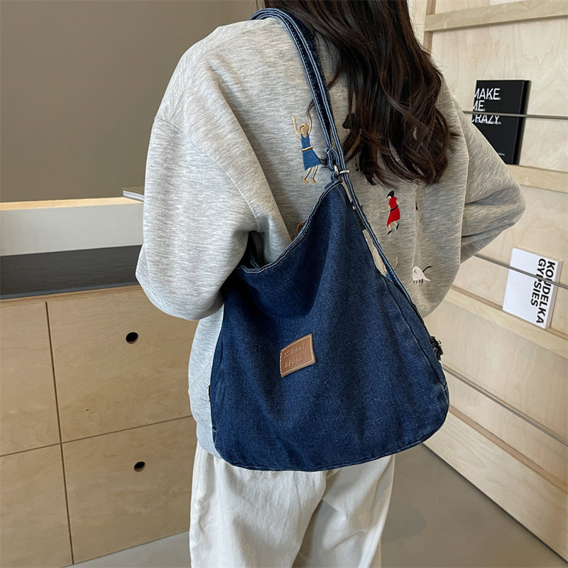 Blue Zone Planet | Adjustable Strap Denim Shoulder Bag-TOPS / DRESSES-[Adult]-[Female]-2022 Online Blue Zone Planet