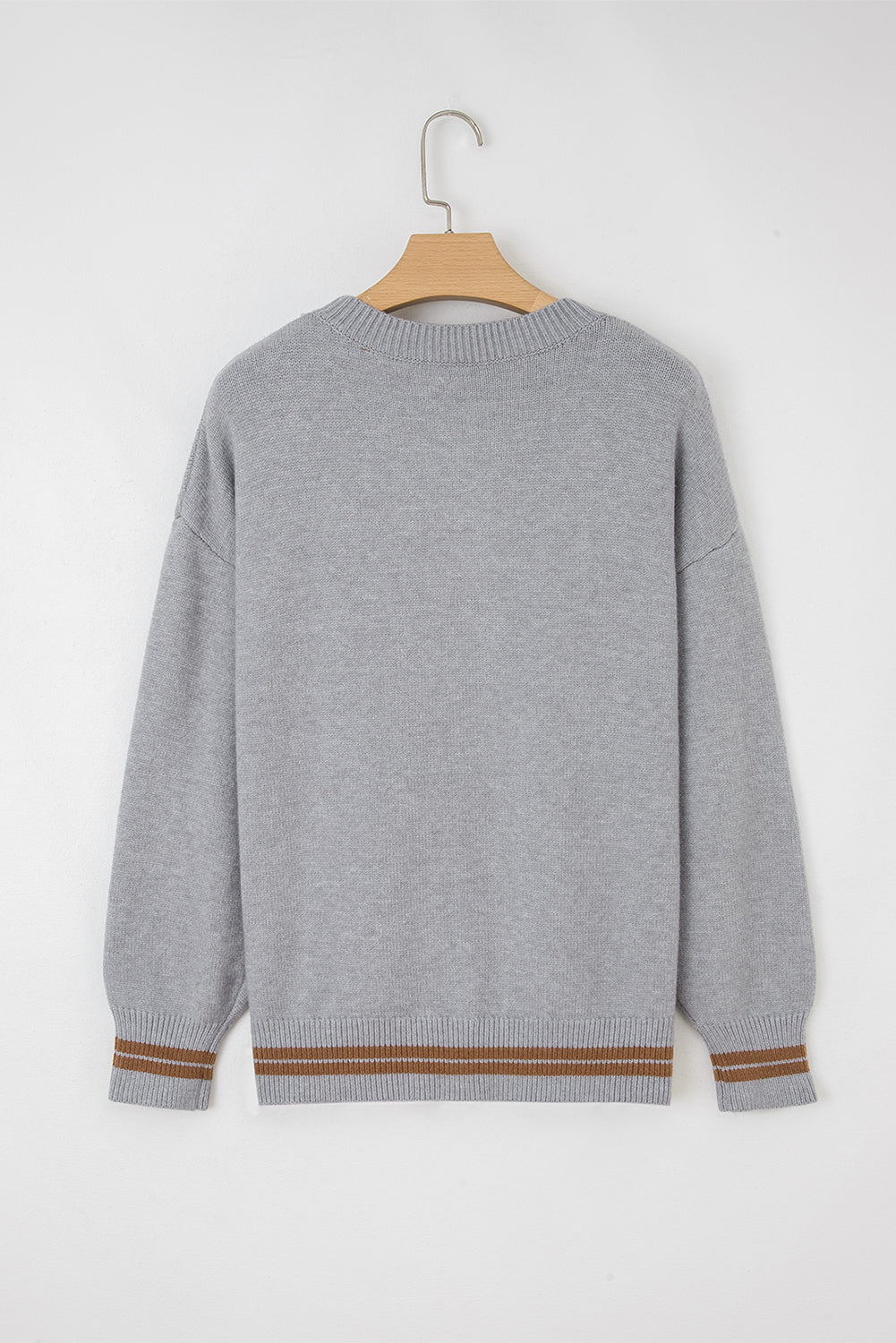 Light Grey See You Cowboy Embroidered Western Graphic Sweater-TOPS / DRESSES-[Adult]-[Female]-2022 Online Blue Zone Planet